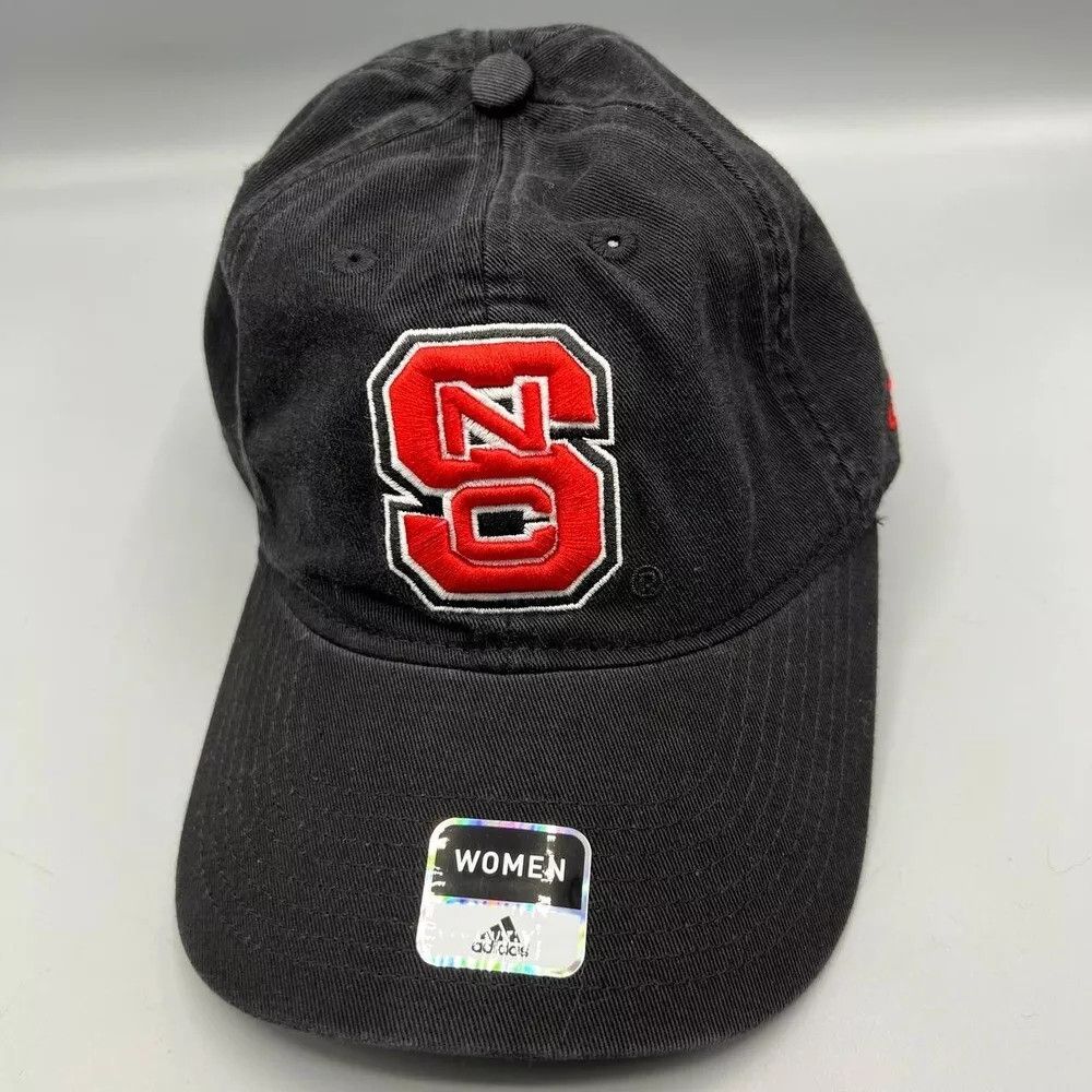 Adidas NC State Wolfpack Hat Women Black Adidas Strap Back Cap New Size ONE SIZE - 1 Thumbnail