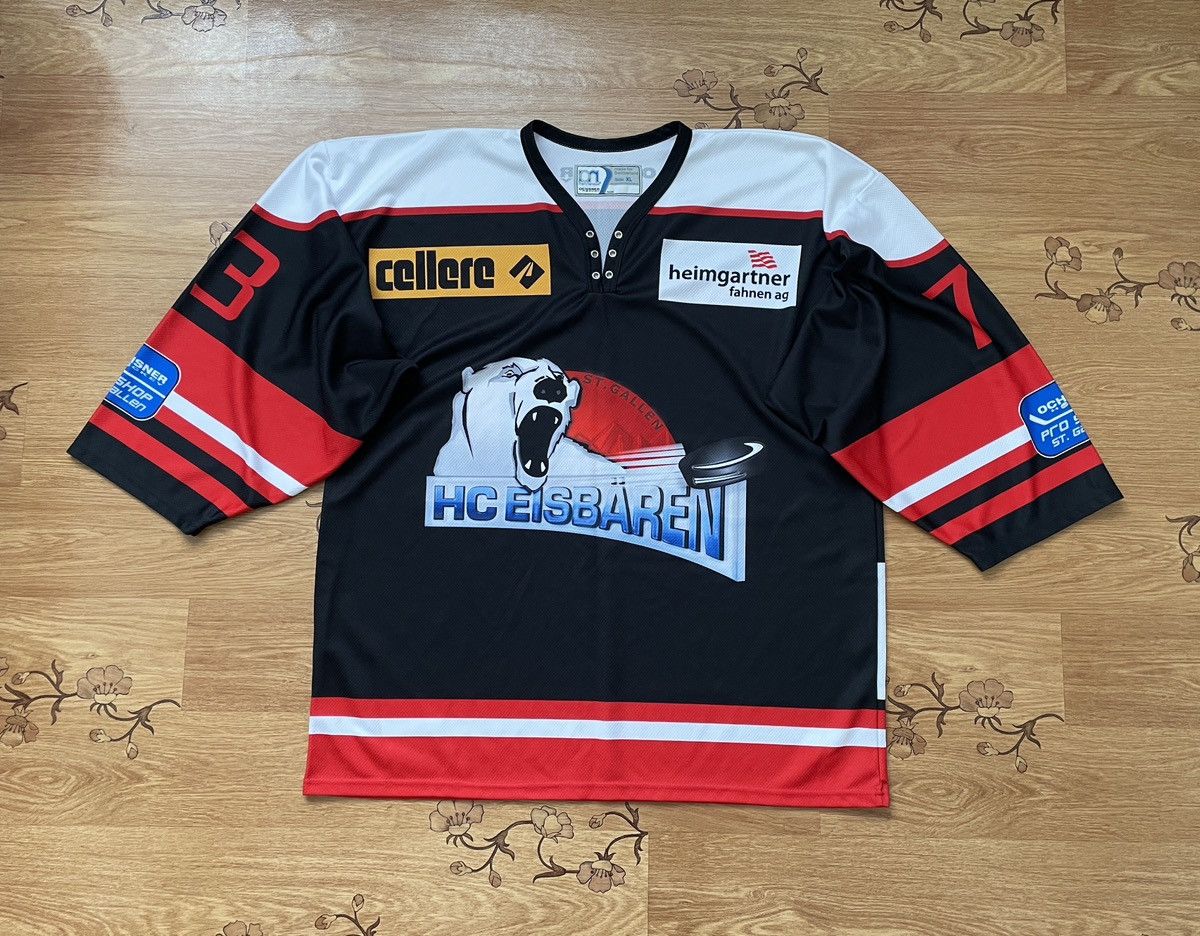 Other St.Gallen HC Eisbaren Ochsner #73 Euro hockey jersey Size US XL / EU 56 / 4 - 1 Thumbnail