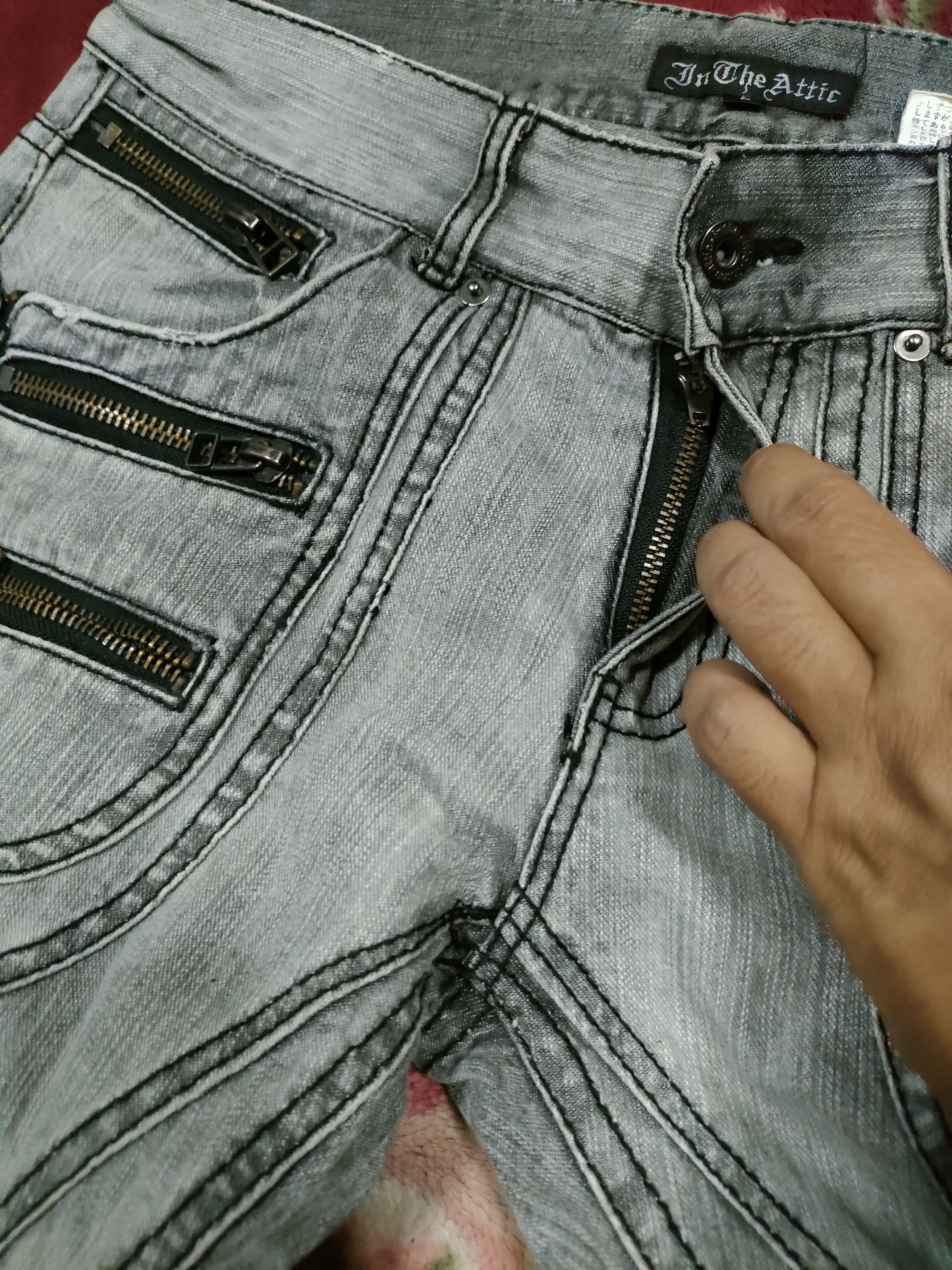 In The Attic × Japanese Brand × Le Grande Bleu (L.G.B.) In The Attic Bondage Zipper Jeans Size US 32 / EU 48 - 8 Thumbnail