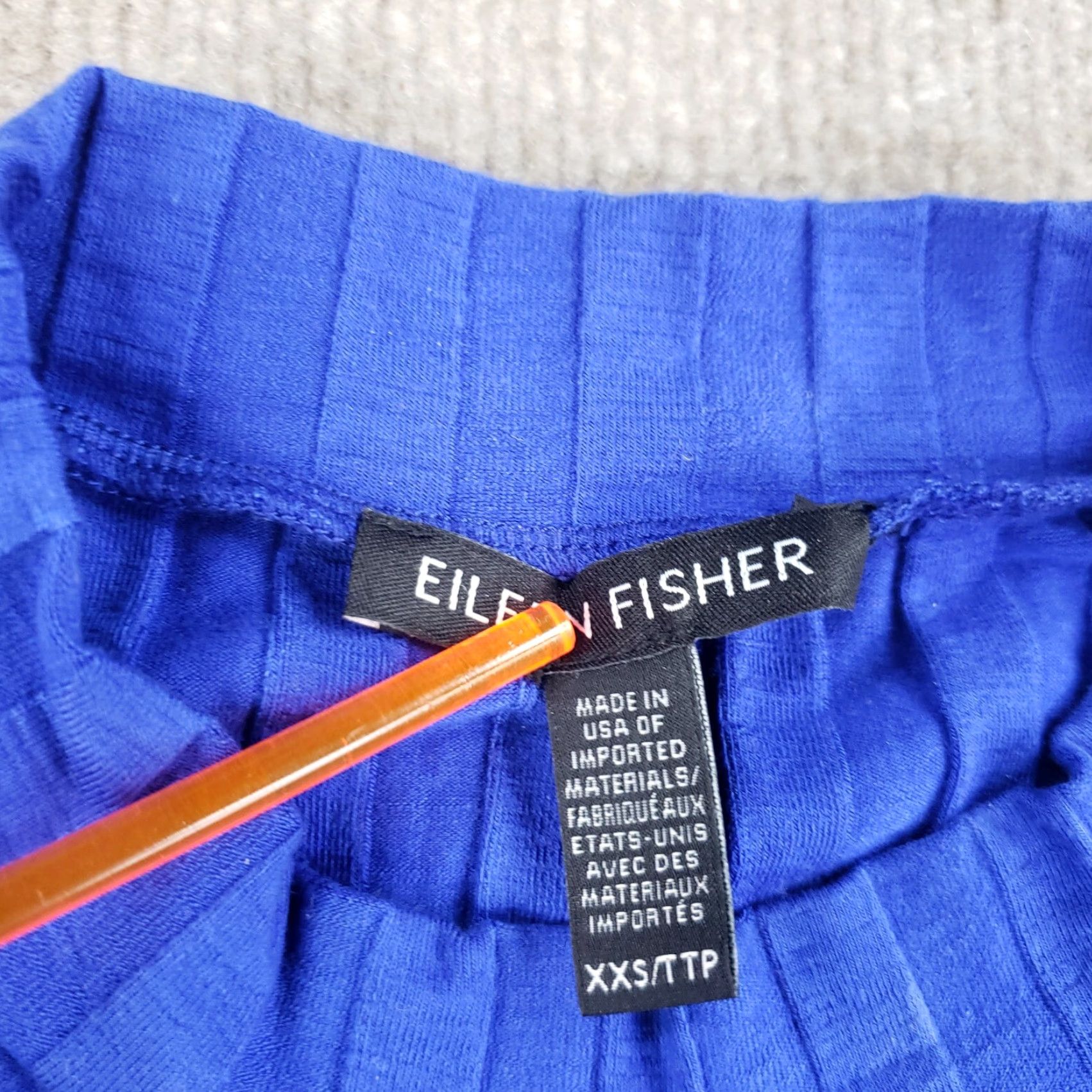 Eileen Fisher Eileen Fisher Shift Dress Womens XXS Blue Midi Casual Ribbed Stretch Tee Size XXS / US 00 / IT 34 - 5 Thumbnail
