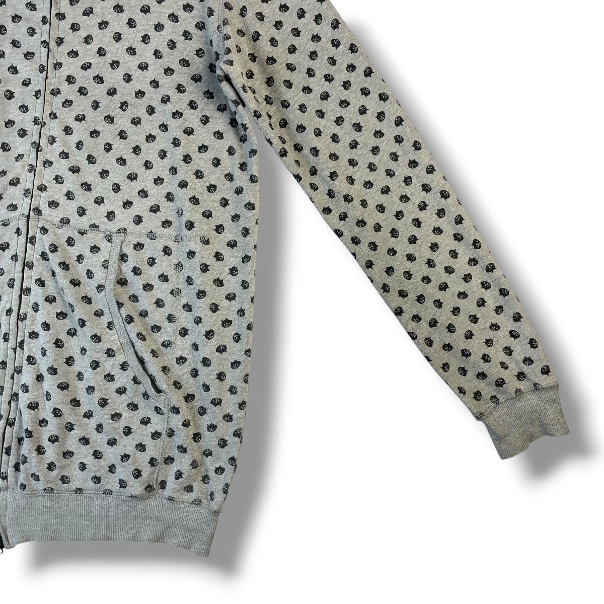 Issey Miyake 🇯🇵 NE-NET ISSEY MIYAKE FULL PRINT ZIPPER HOODIE SWEATER was Size L / US 10 / IT 46 - 10 Thumbnail