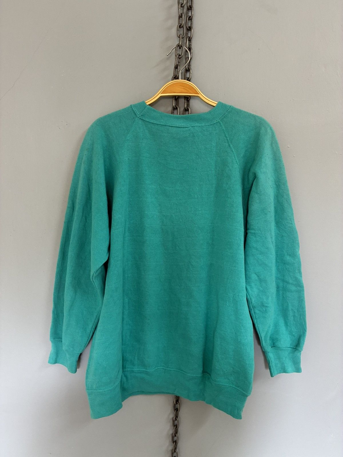 Vintage Vintage 80s plain sweatshirt Size US M / EU 48-50 / 2 - 2 Thumbnail