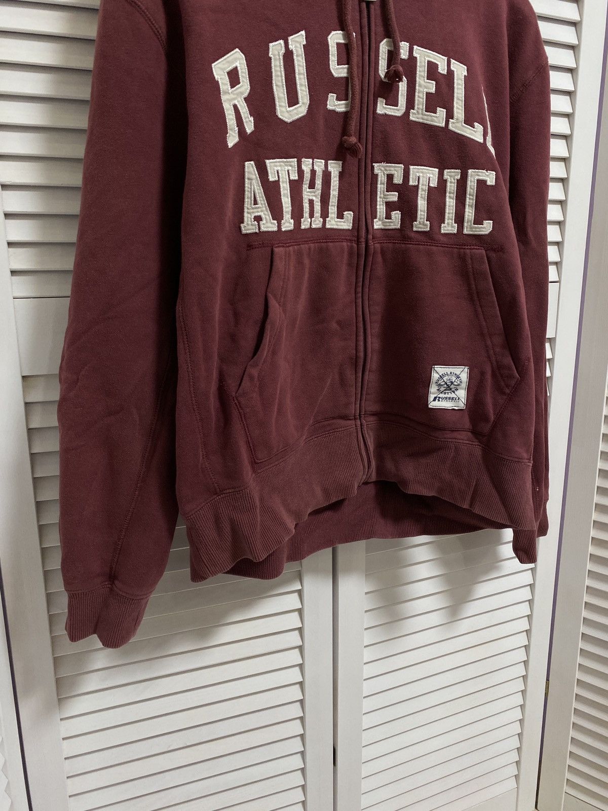 Russell Athletic Vintage Zip Up Hoodie Russell Athletic Big Logo BOXY Fit Size US XL / EU 56 / 4 - 3 Thumbnail