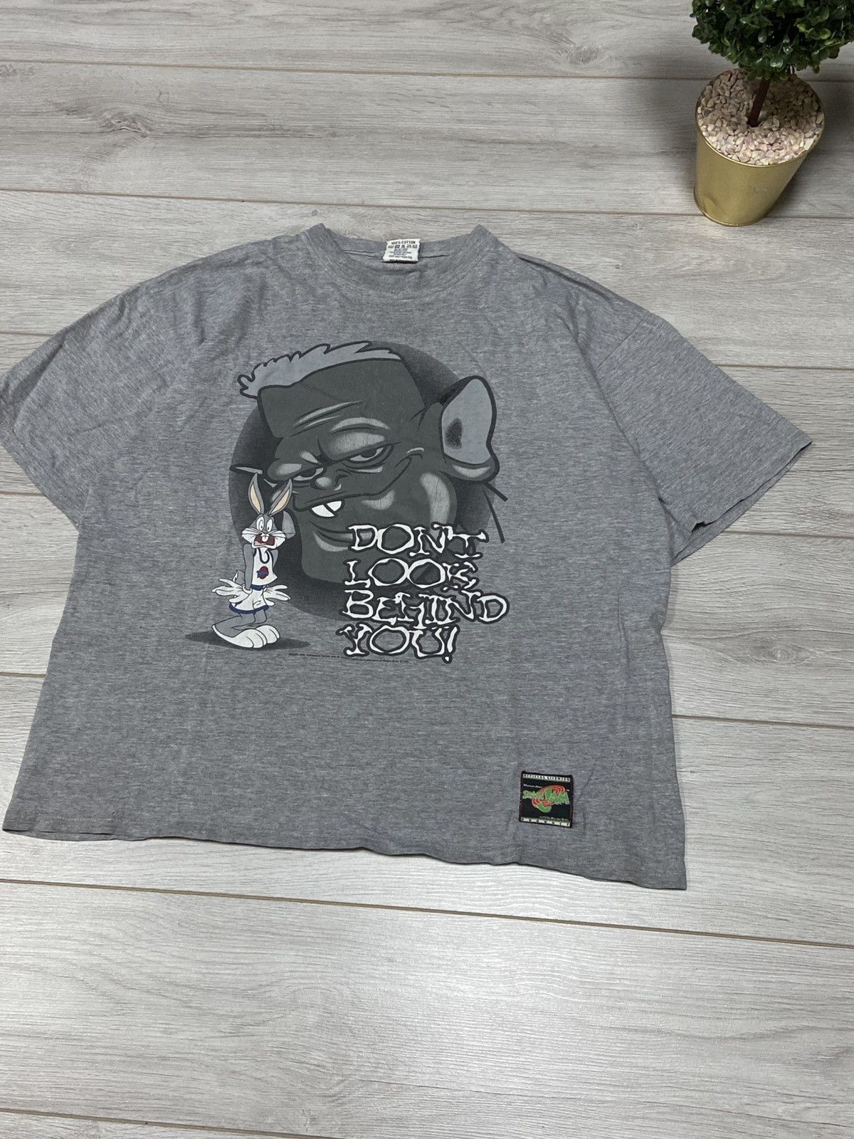Vintage Space Jam 1996 ‘It’s a monstar’ tee vintage bunny Size US XL / EU 56 / 4 - 4 Thumbnail