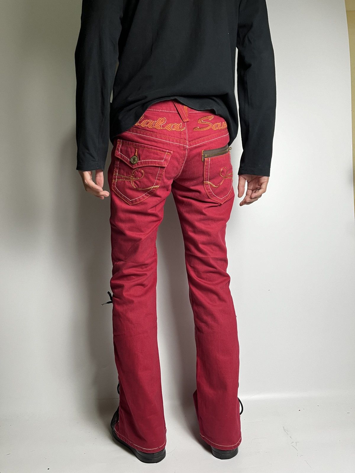 If Six Was Nine × Japanese Brand × Le Grande Bleu (L.G.B.) lace up oolalasasson pant japanese brand Size US 27 - 20 Thumbnail