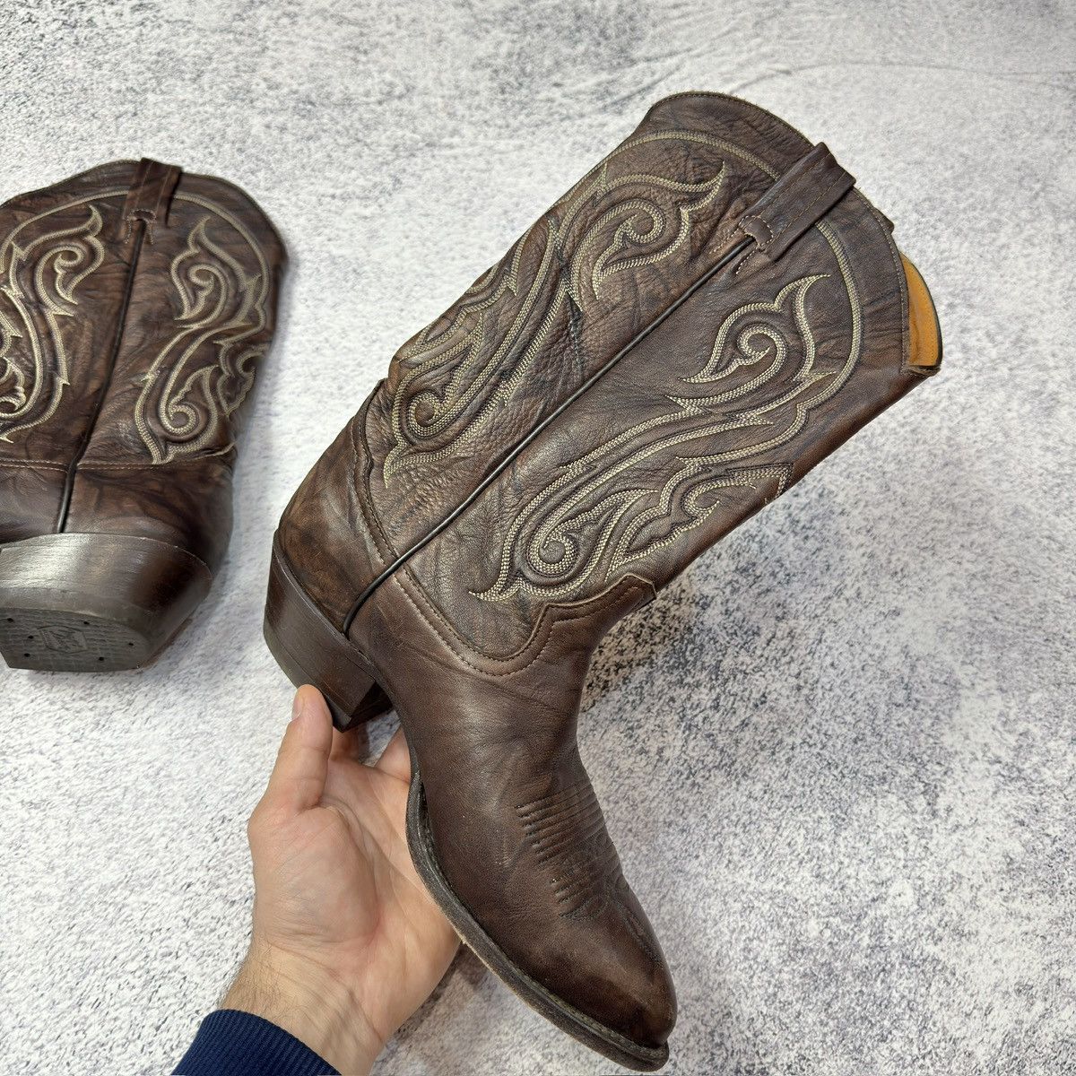 Cowboy Equipment × Handmade × Tony Lama Tony Lama Womens Cowgirl Western Boots US7 UK4 EU37 23cm Size US 7 / IT 37 - 6 Thumbnail