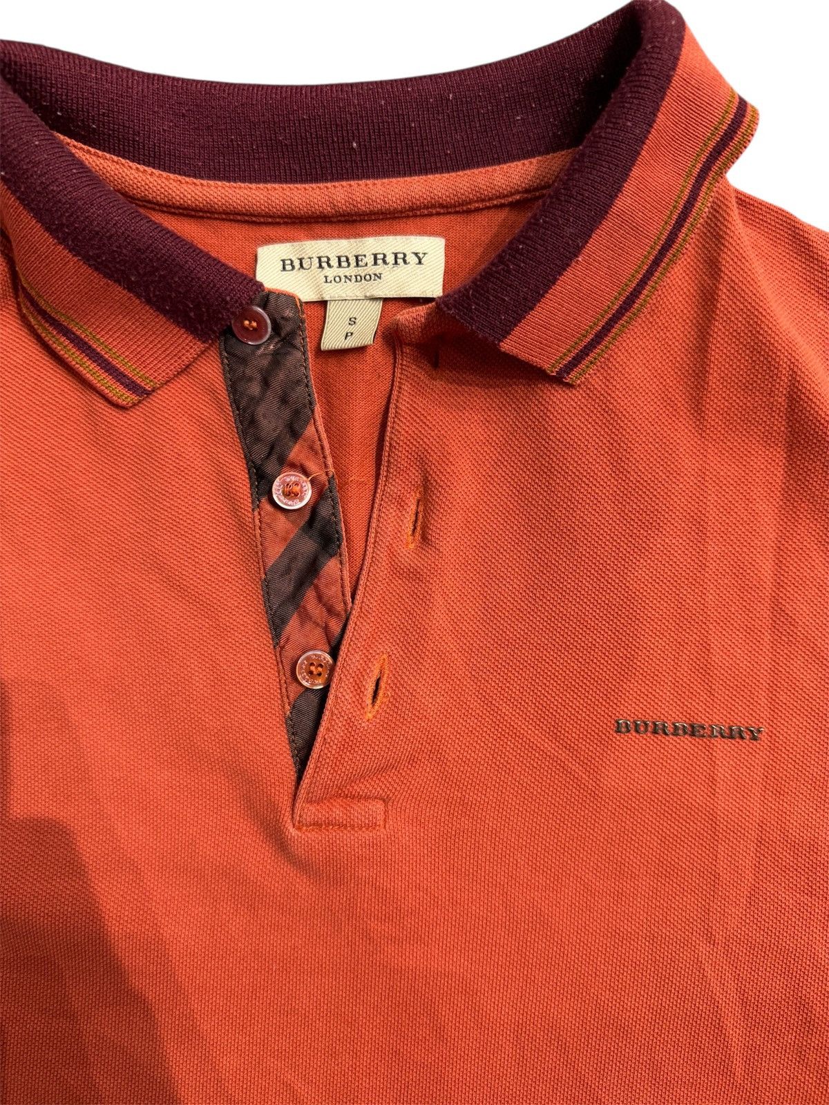 Burberry 2000s Y2K Burberry Eddie Piqué Polo Shirt Size S / US 4 / IT 40 - 2 Thumbnail