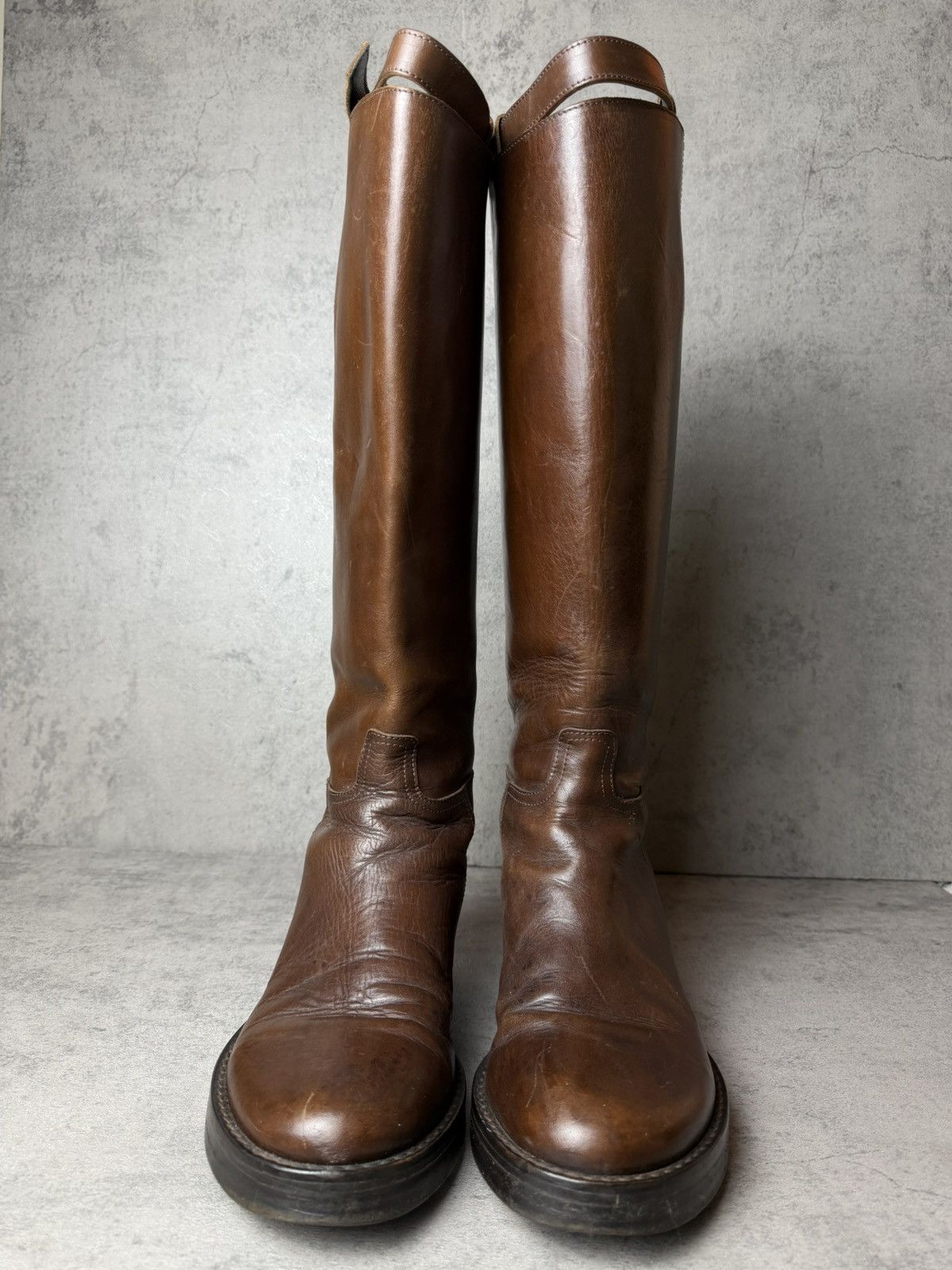 Ann Demeulemeester ANN DEMEULEMEESTER - F/W04 - COGNAC STAN RIDING BOOTS Size US 8 / IT 38 - 6 Thumbnail