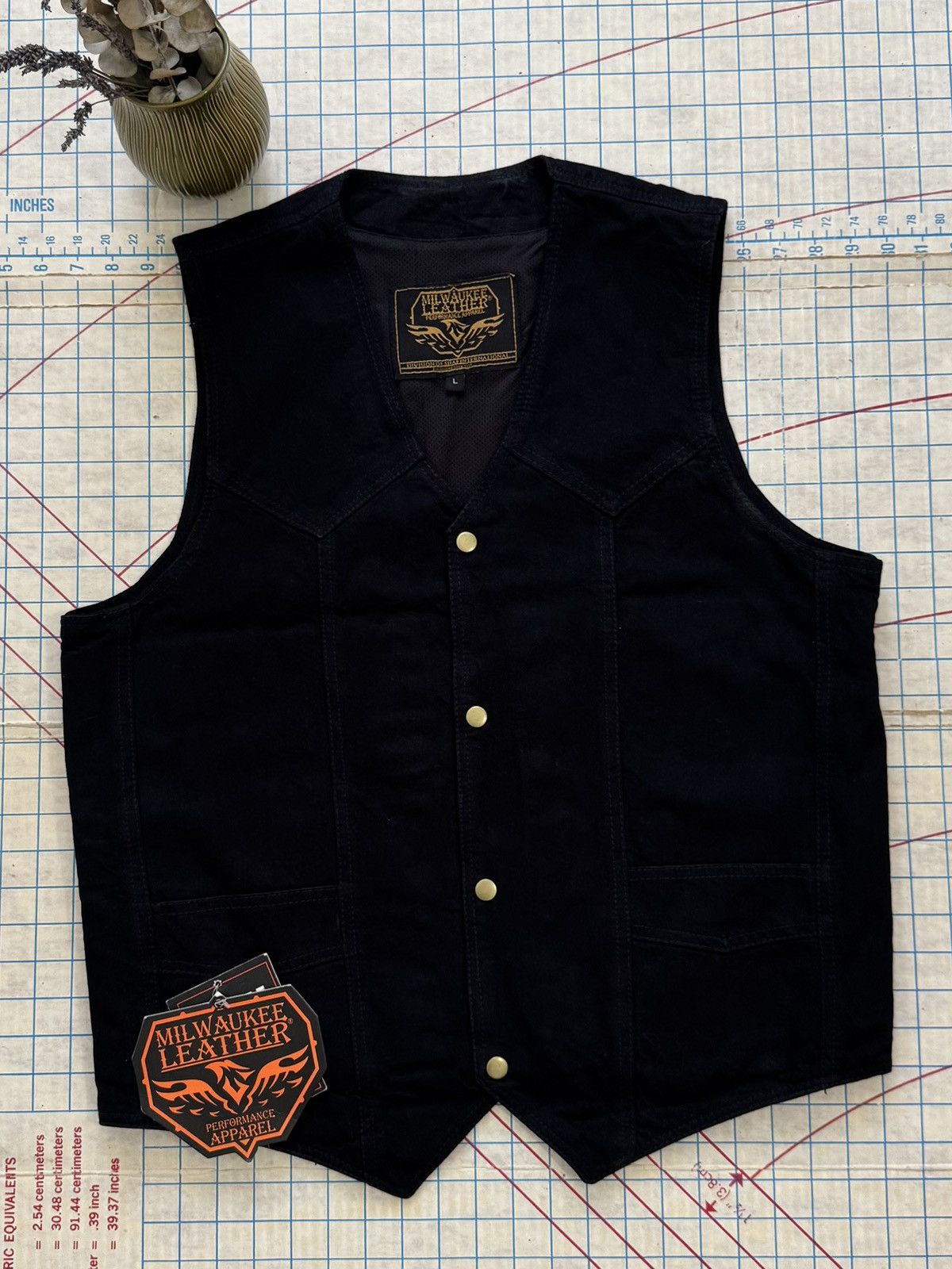 Other NWT Milwaukee Leather Denim Gun Pocket Vest Mens Size Large Size US L / EU 52-54 / 3 - 1 Thumbnail
