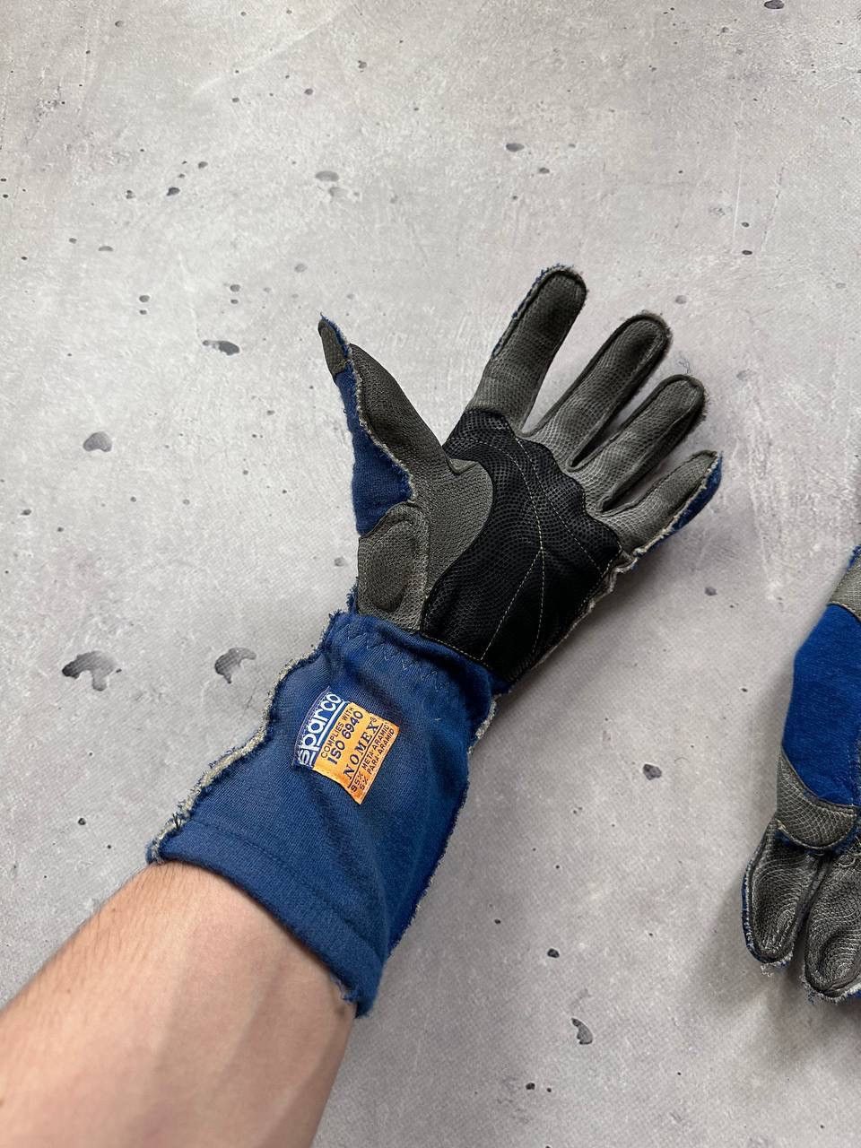 NASCAR × Vintage Sparco Vintage Racing Gloves Size ONE SIZE - 7 Thumbnail