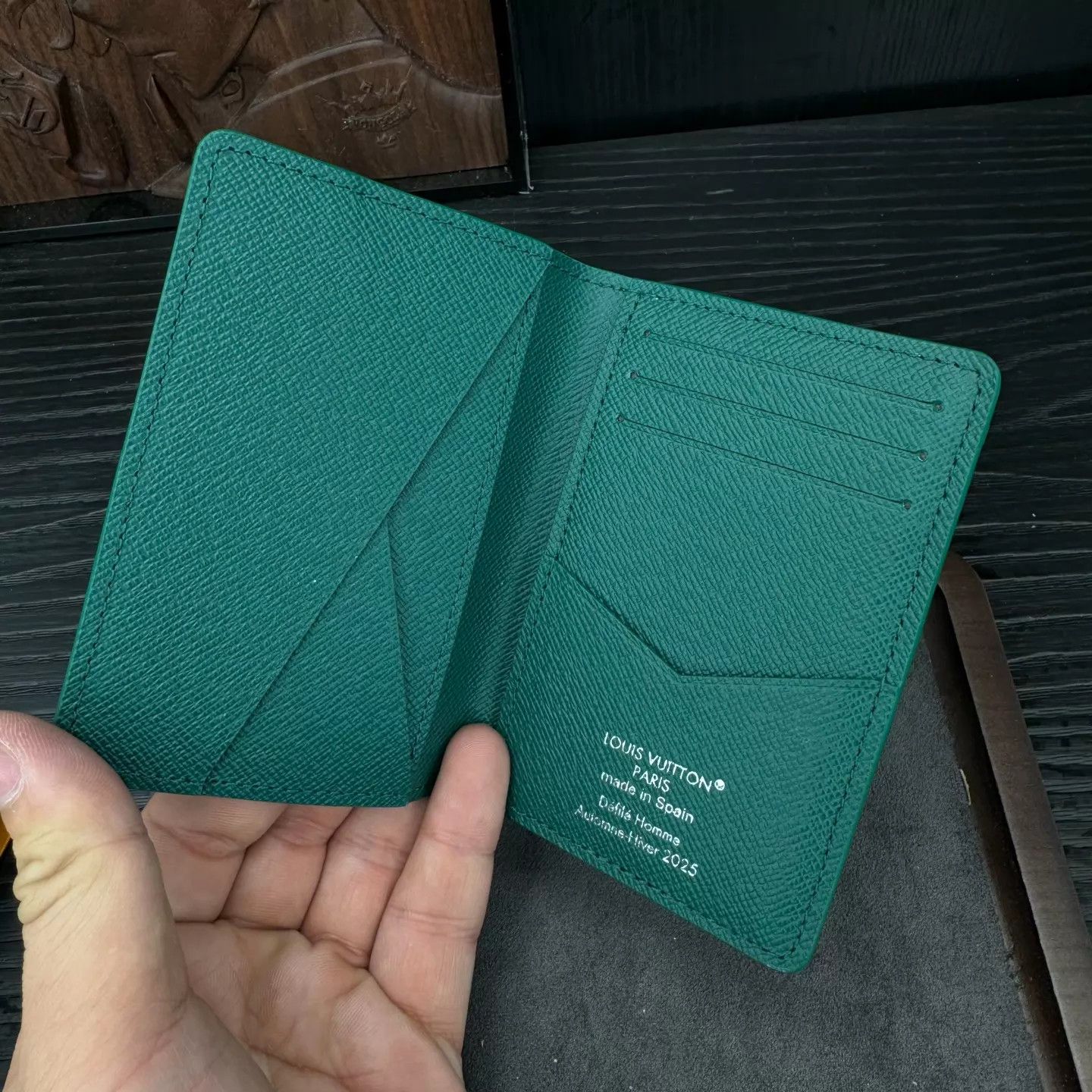 Louis Vuitton LV X NIGO Green Limited Card Holder OS Size ONE SIZE - 3 Thumbnail