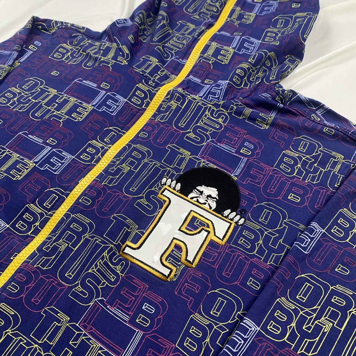 Fubu Vintge y2k Fubu HipHop Bboy Zip Up Abstract Hoodie Size US L / EU 52-54 / 3 - 3 Thumbnail