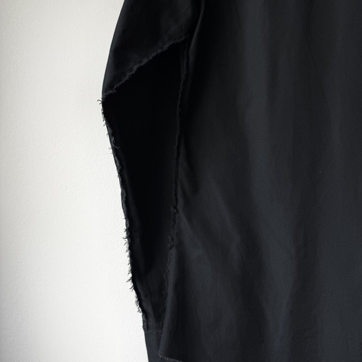Yohji Yamamoto Yohji Yamamoto Black Cotton Pleated Front Button-Up Shirt Size US M / EU 48-50 / 2 - 10 Thumbnail