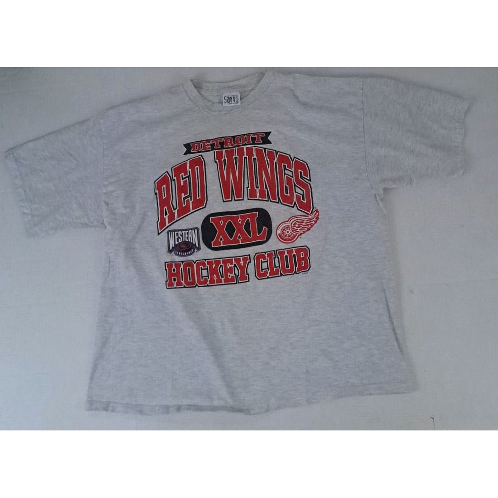 Vintage VINTAGE Detroit Red Wings Hockey Savvy T-Shirt USA 2XL Light Grey XS? Size US XXL / EU 58 / 5 - 4 Thumbnail