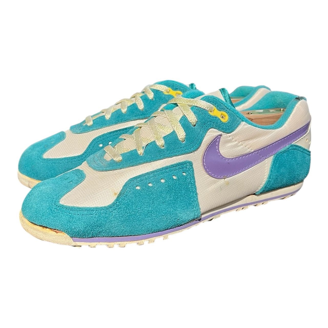 Nike Vintage 70s Nike Sc-E Cycle Shoes Teal Purple Size US 8 / IT 38 - 1 Thumbnail