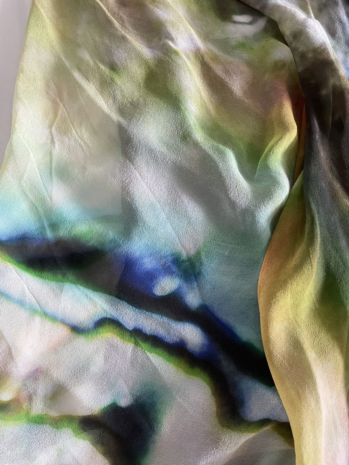 If Six Was Nine Tornado Spiral Silk Dress – Multicolor Marble, Free Size Size ONE SIZE - 4 Thumbnail