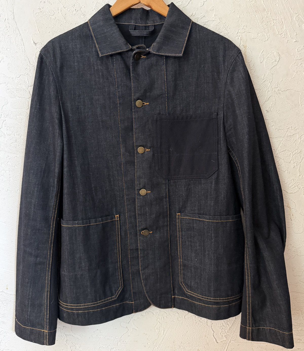 Marni Marni FW2013 Wool Cotton Denim Chore Coat Jacket Size L Size US L / EU 52-54 / 3 - 1 Thumbnail
