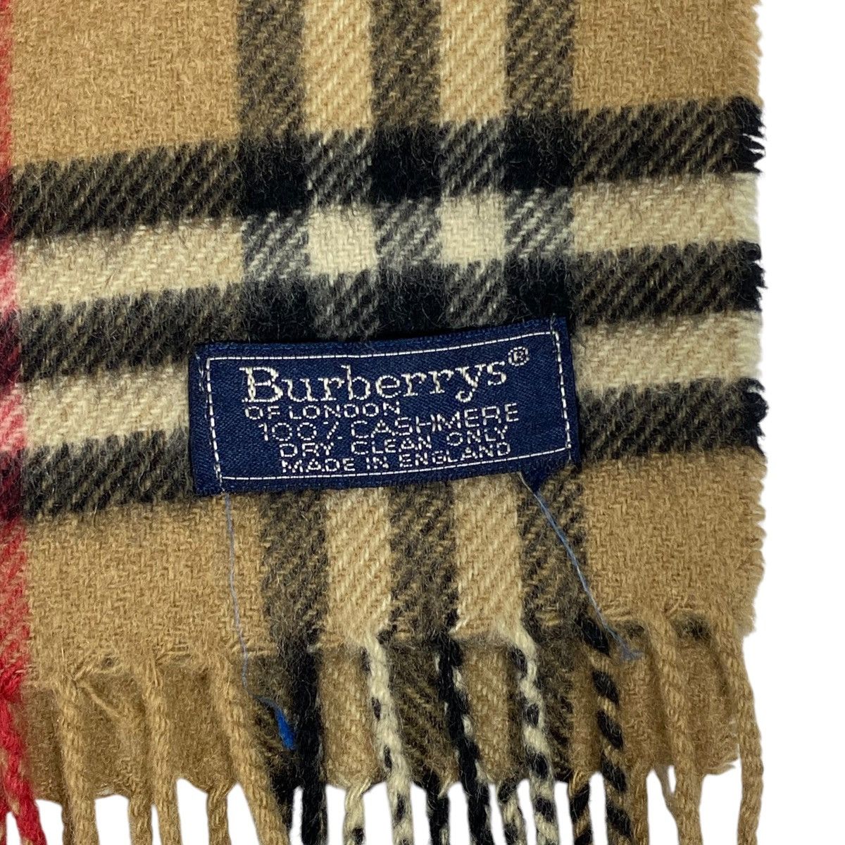 Burberry × Vintage Vintage Burberry Nova Checked Cashmere Scarf Muffler Size ONE SIZE - 8 Thumbnail