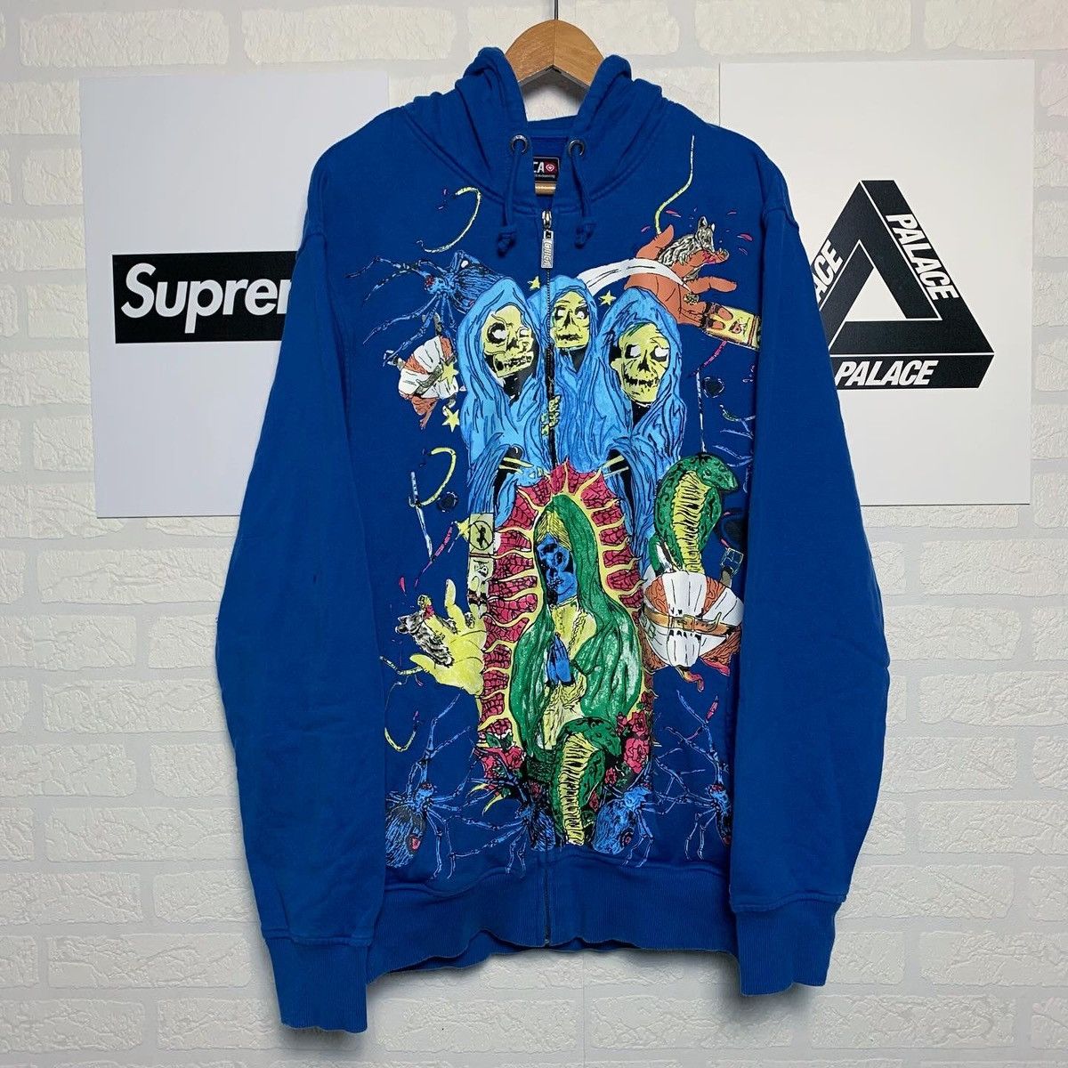 Vintage Y2K Circa Skateboarding Back Zip Hoodie