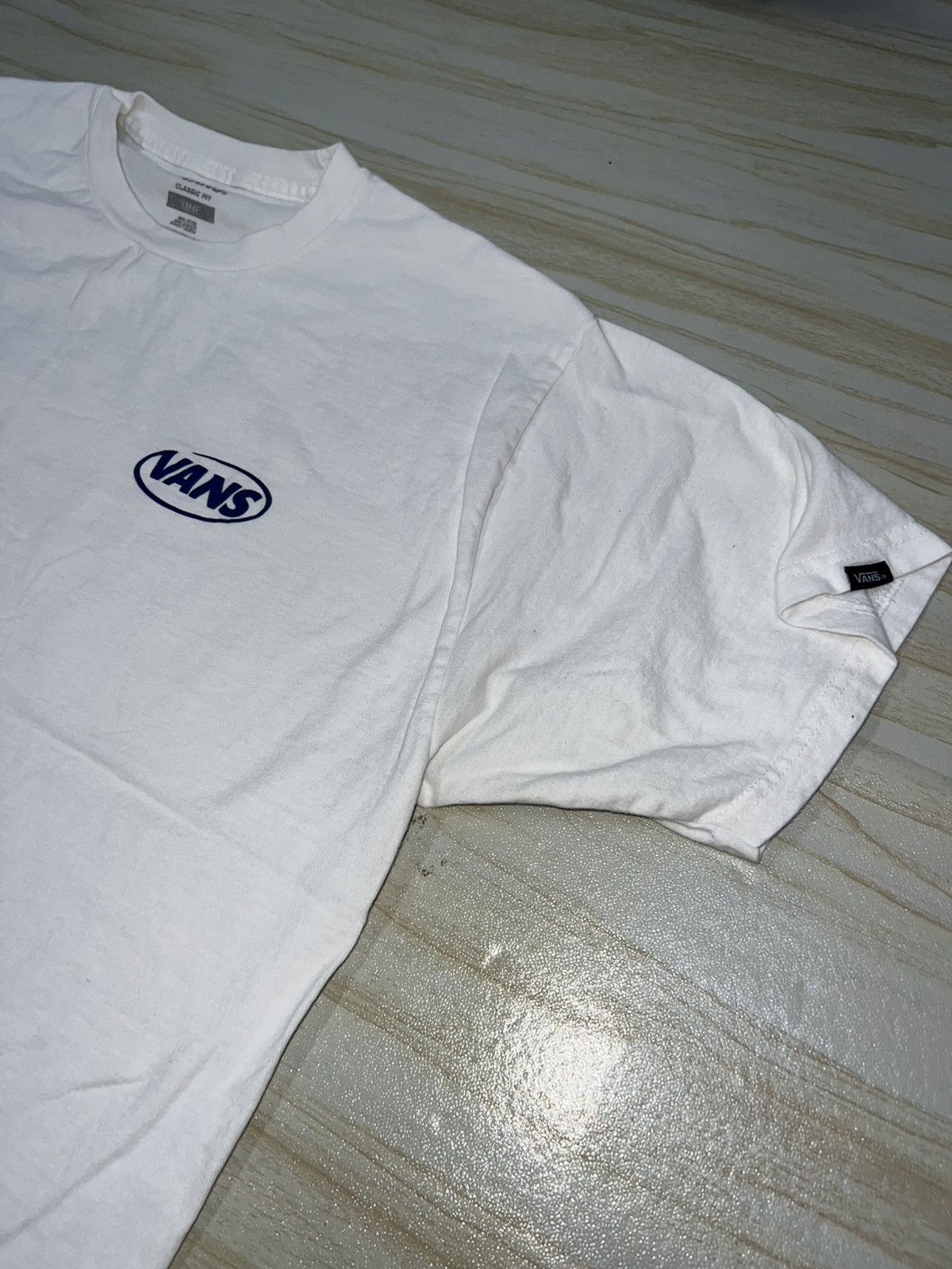 Vans Vans The Original Off The Wall Company White Tee Size US L / EU 52-54 / 3 - 3 Thumbnail