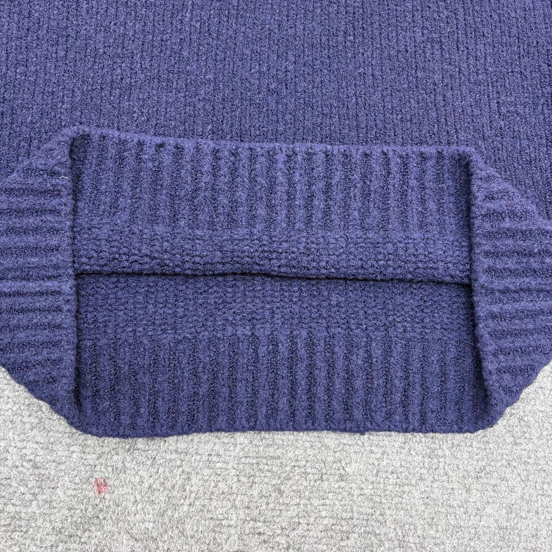 Louis Vuitton LV Intarsia Logo Teddy Sweater Navy S NWT Size US S / EU 44-46 / 1 - 4 Thumbnail