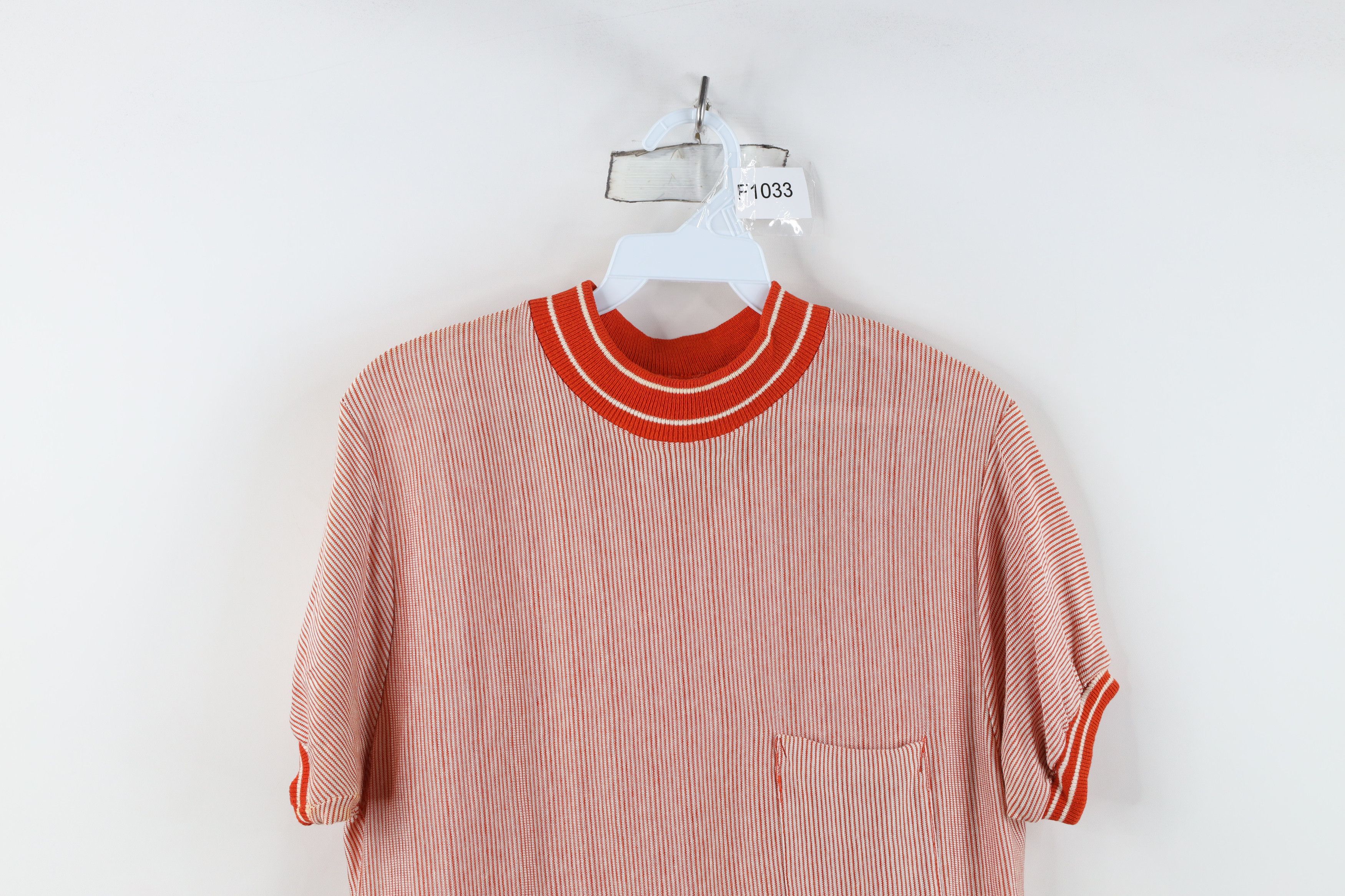 Vintage Vintage 50s Streetwear Knit Jersey Ringer T-Shirt USA Size US M / EU 48-50 / 2 - 2 Thumbnail