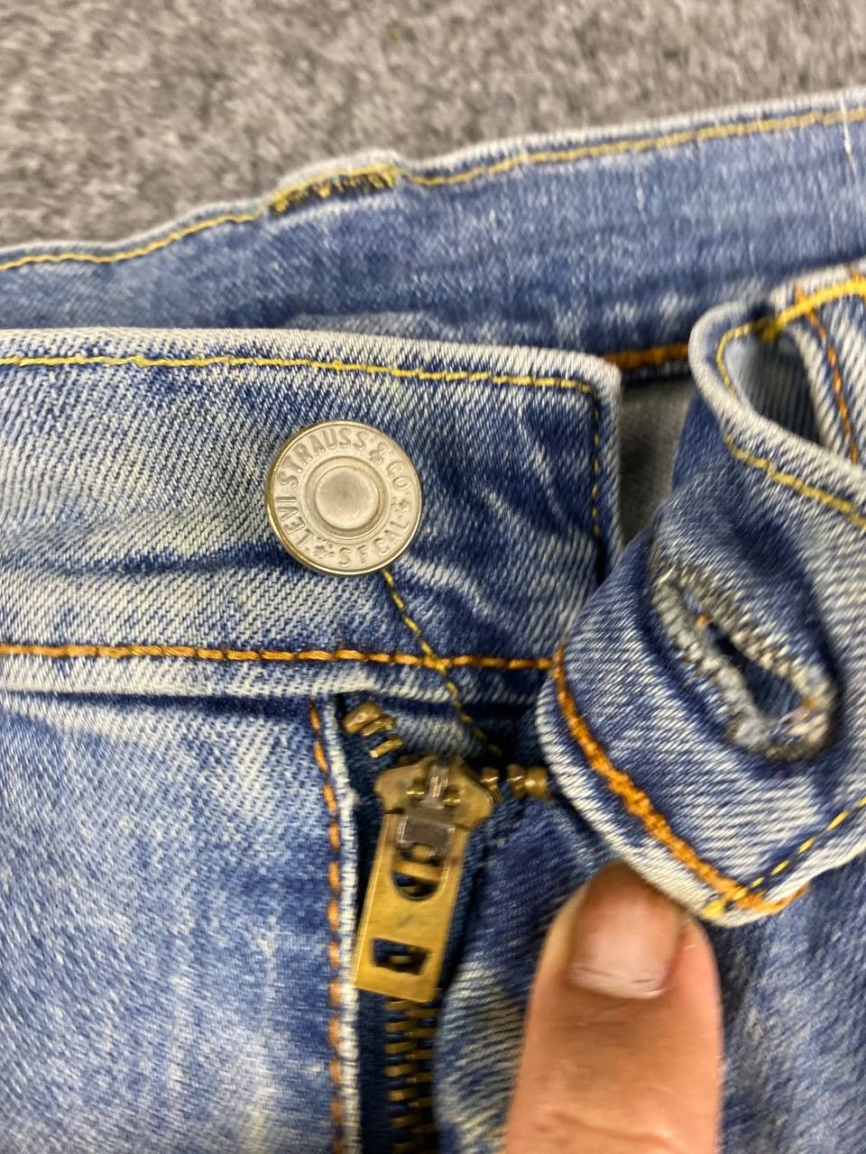 Levi's levis 513 slim straight fit distressed denim Size US 34 / EU 50 - 13 Thumbnail