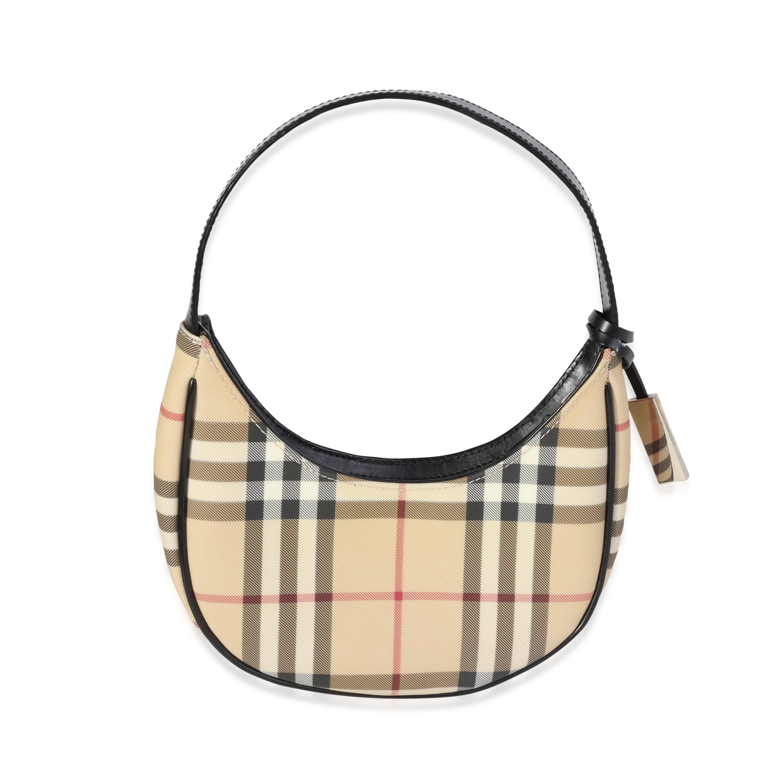 Burberry Vintage Beige Nova Check Mini Hobo