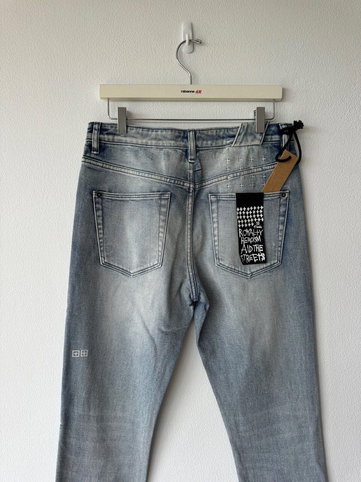 Ksubi Ksubi mens denim jean jeans chitch 32 blue vapour ripped Size US 32 / EU 48 - 6 Thumbnail