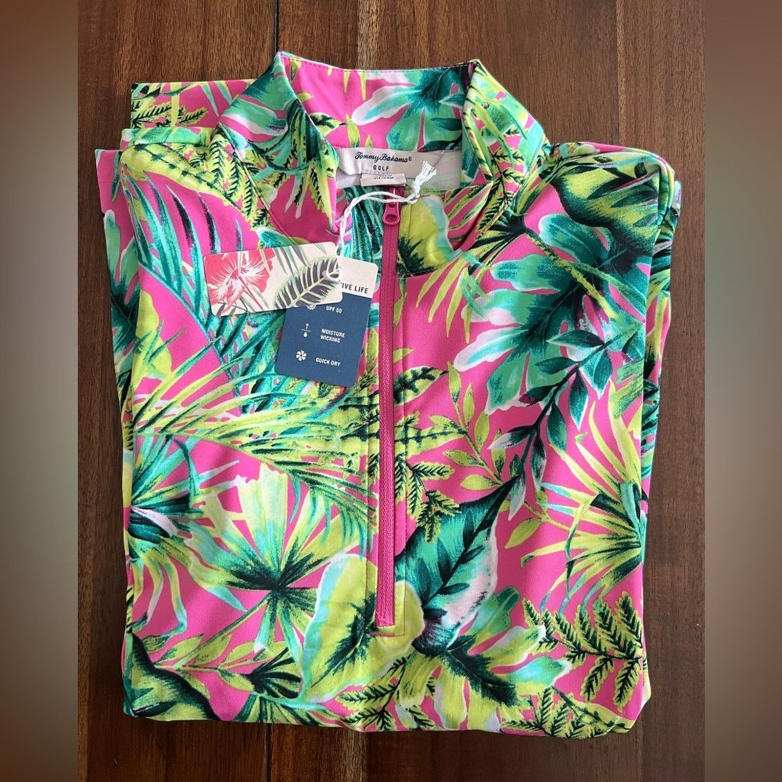 Tommy Bahama 🎉LAST PIECE🎉TOMMY BAHAMA Upf 50 Golf Quarter Zip Popover Size L / US 10 / IT 46 - 2 Thumbnail