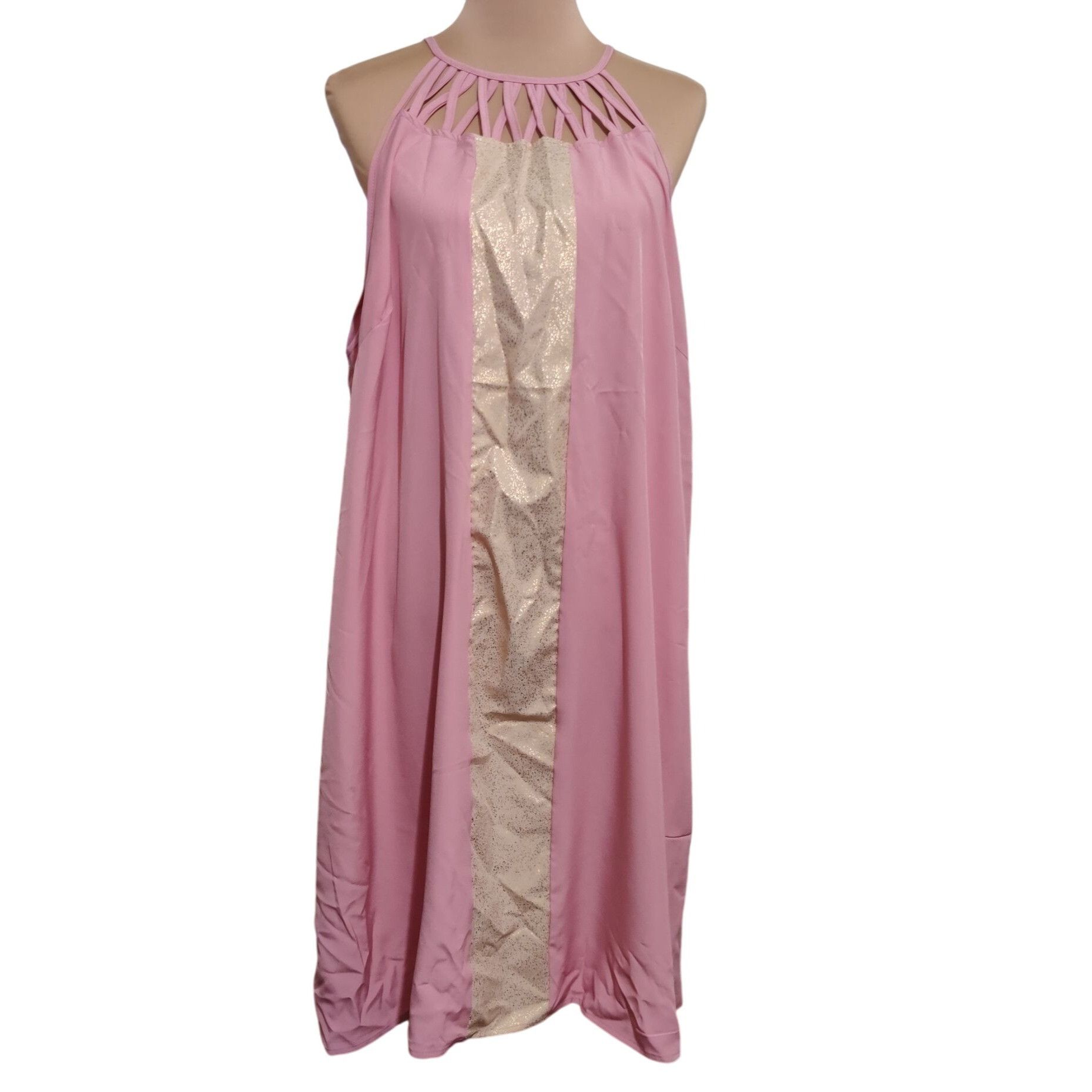 Shein Shein Womens Plus Size Dress Cut Out Halter Neckline Dress P Size 3XL / US 20-22 - 1 Thumbnail