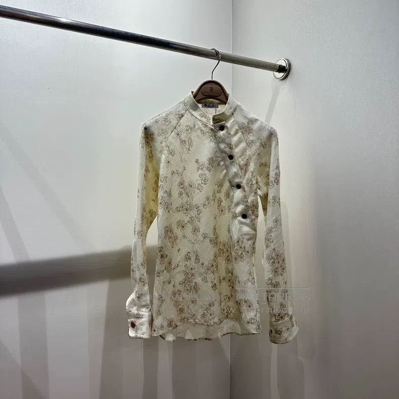 Loro Piana Loro Piana Floral Chinese Linen Shirt Size XXS / US 00 / IT 34 - 1 Thumbnail
