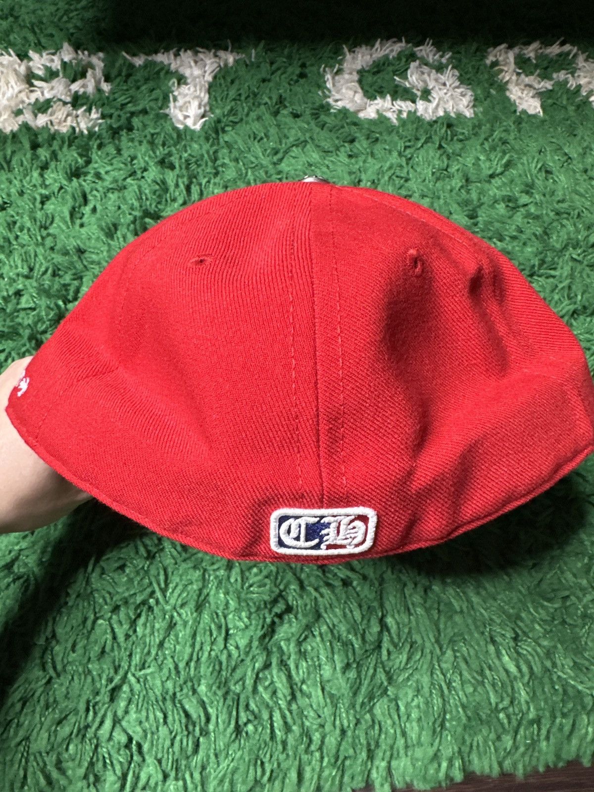 Chrome Hearts Chrome Hearts Love You Red Fitted Hat Size ONE SIZE - 2 Thumbnail