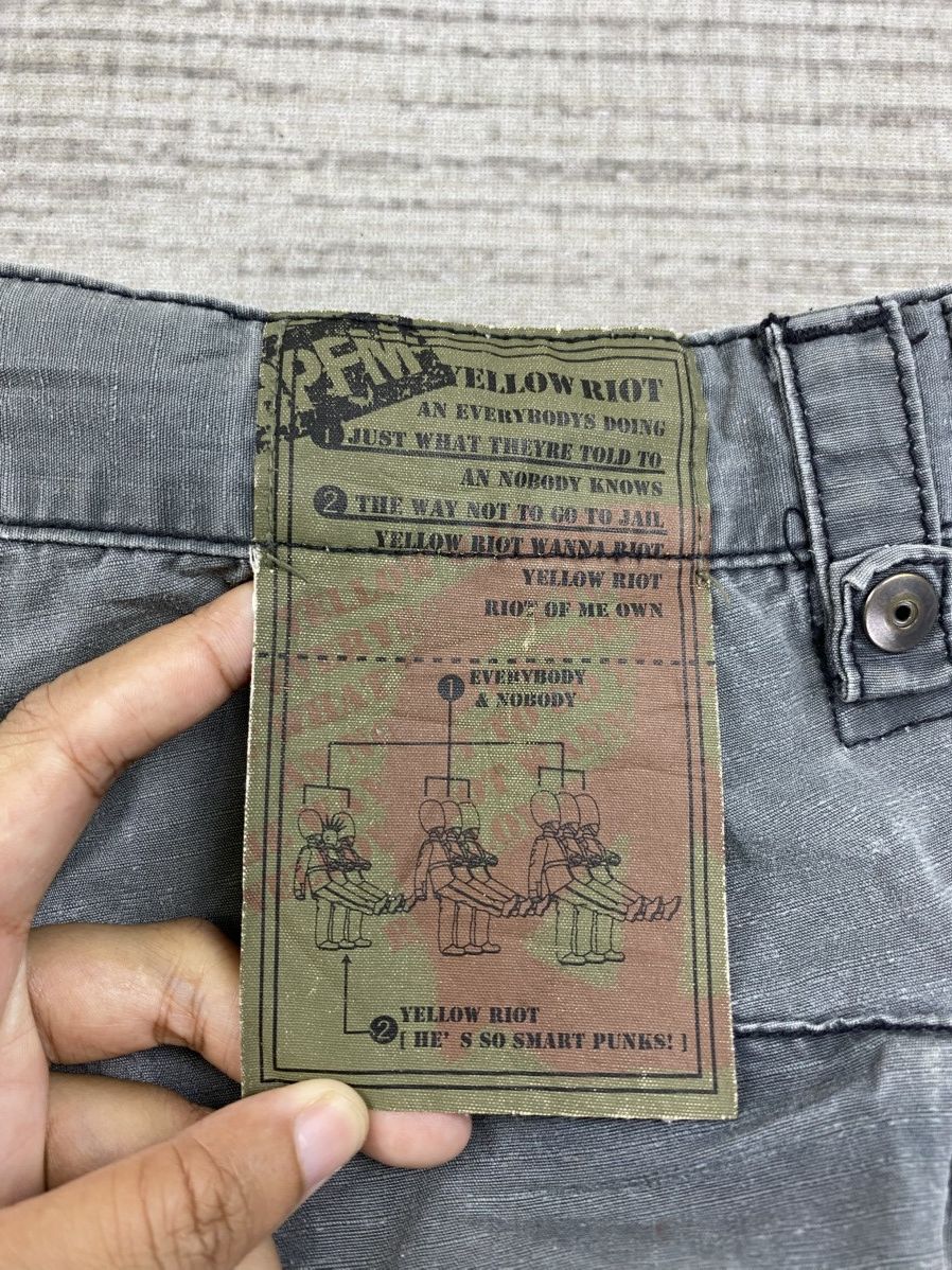 PPFM 🔥PPFM Yellow Riot Punk Bondage Multipocket Pants Size US 33 - 11 Thumbnail