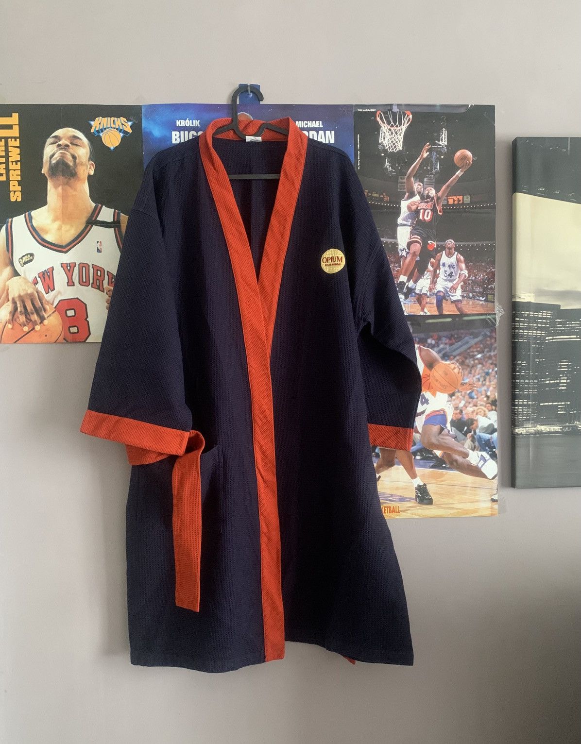 Saint Laurent Paris × Vintage × Yves Saint Laurent Vintage Yves Saint Laurent Parfums Opium Pour Homme Bathrobe Size ONE SIZE - 1 Thumbnail