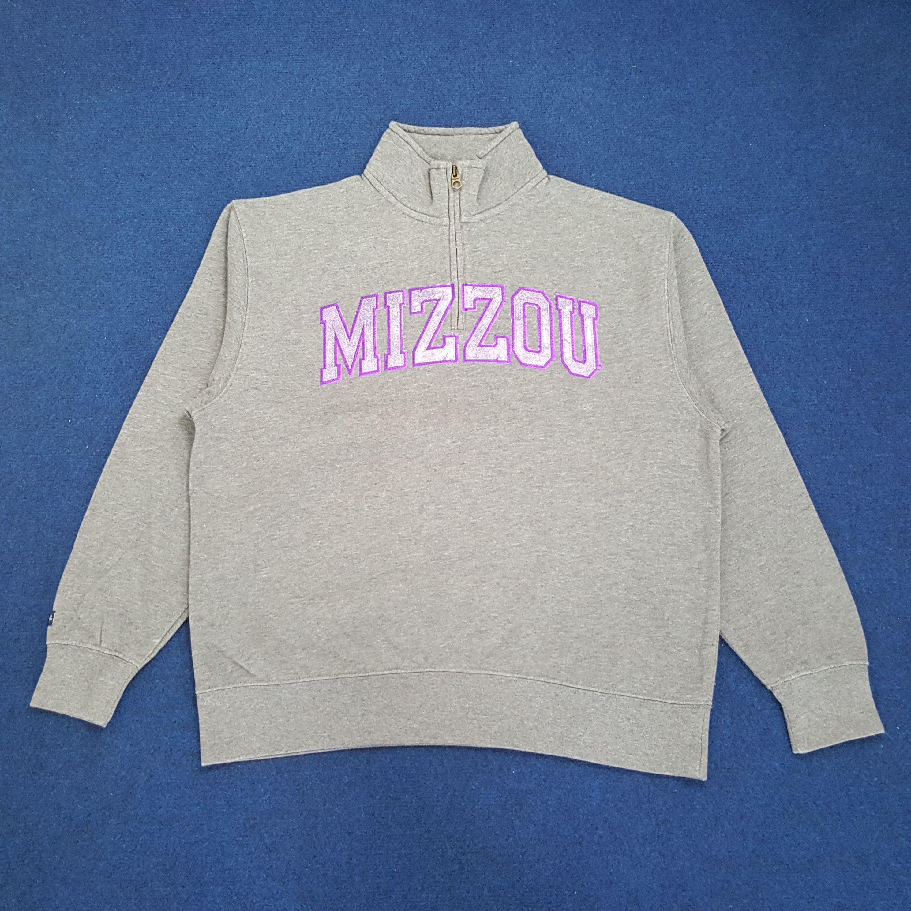 Vintage Vintage MIZZOU University of Missouri Half Zipper Sweatshirt Size US L / EU 52-54 / 3 - 1 Thumbnail