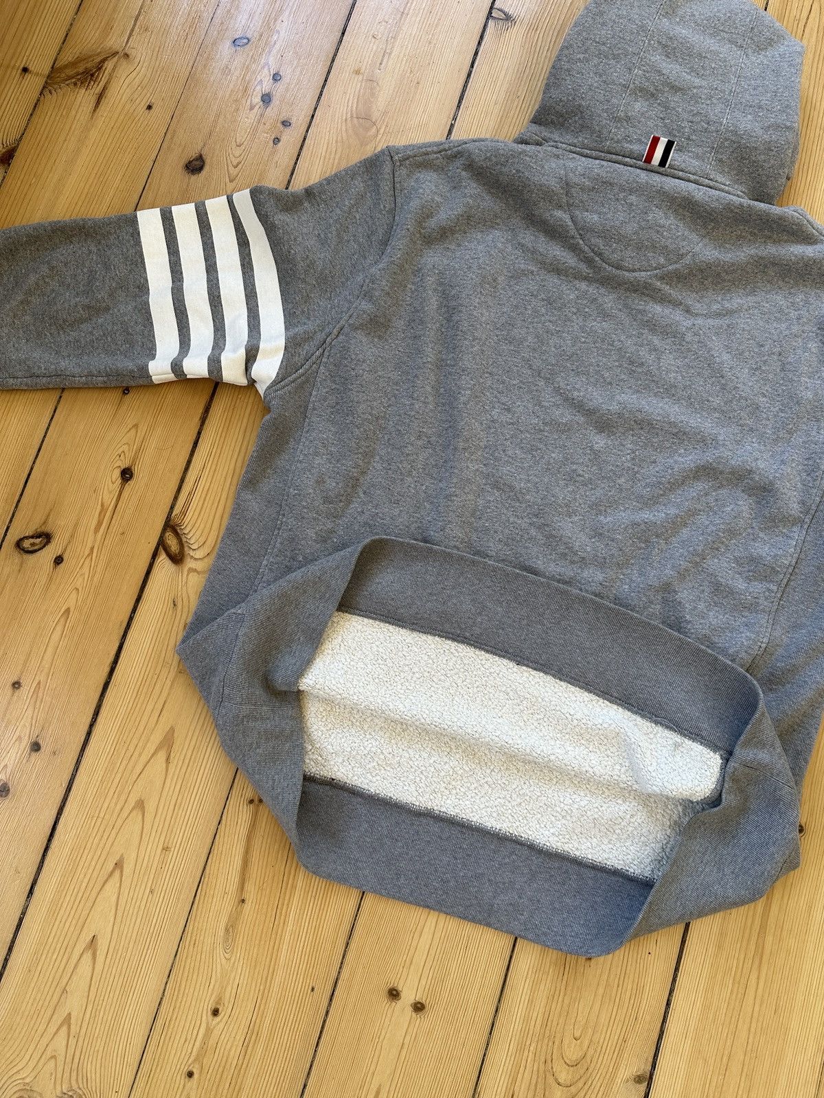 Thom Browne Thom Browne Classic Grey Hoodie Size US XL / EU 56 / 4 - 7 Thumbnail