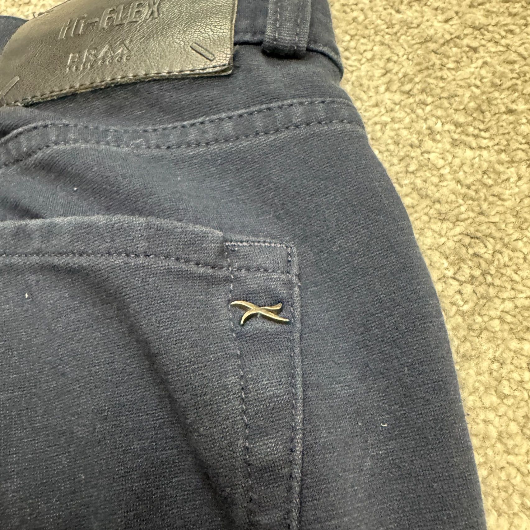 BRAX Brax Hi-Flex Chuck Soft Chino Pants Mens 36x34 Navy Blue Straight Leg Stretch Regular 5-Pocket Design Mens Size US 36 / EU 52 - 7 Thumbnail