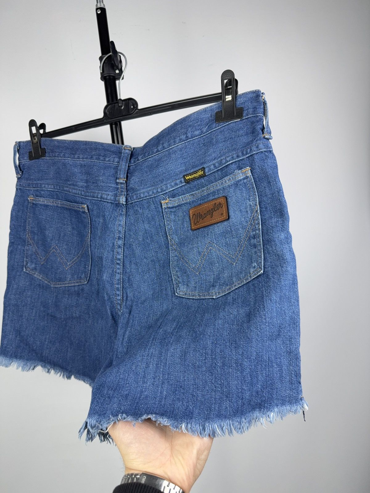 Wrangler Retro 80s Wrangler Vintage Cutoff Denim Shorts W34 Size US 34 / EU 50 - 9 Thumbnail