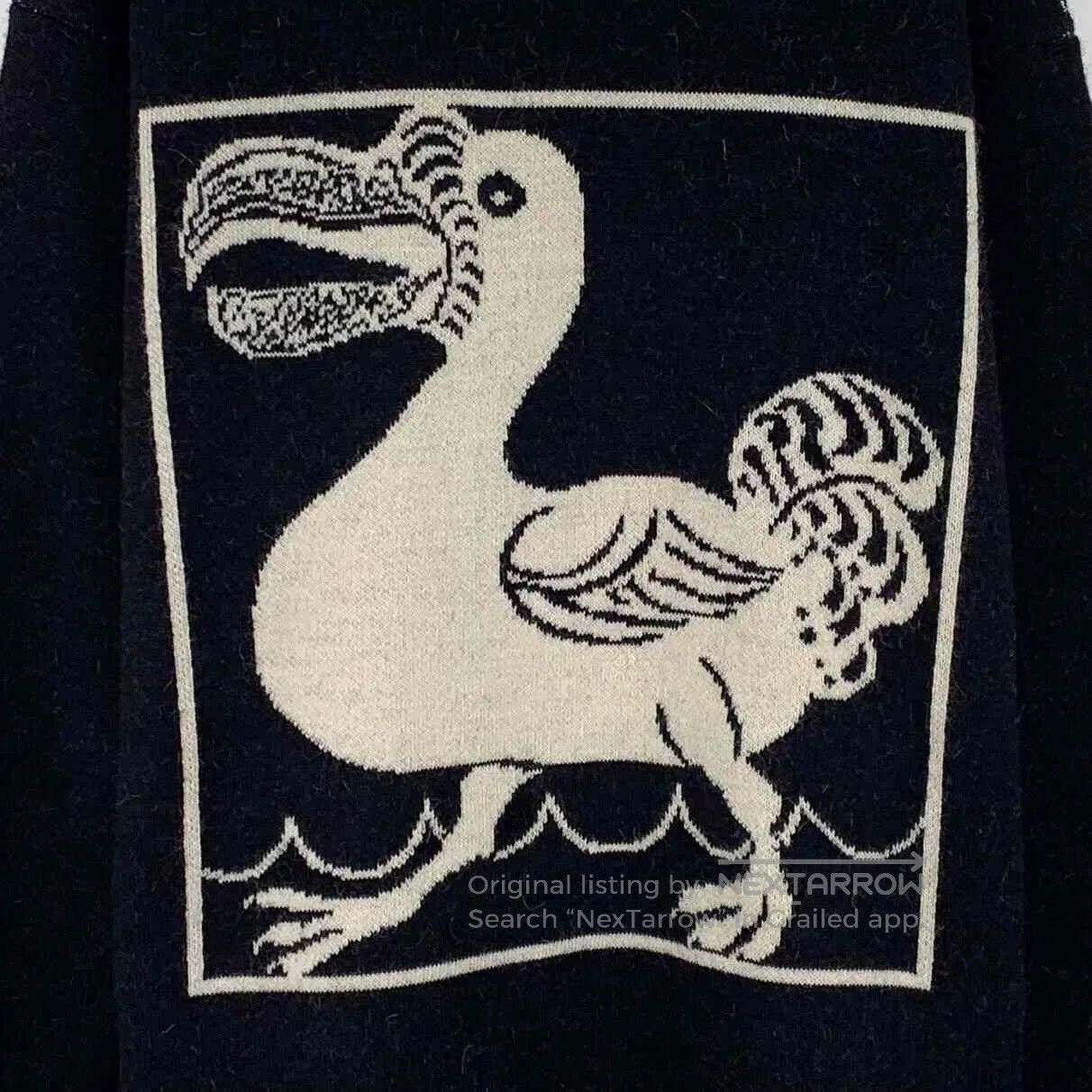 Loewe Loewe Black Floral Duck Intarsia Wool Cardigan. Size S / US 4 / IT 40 - 5 Thumbnail