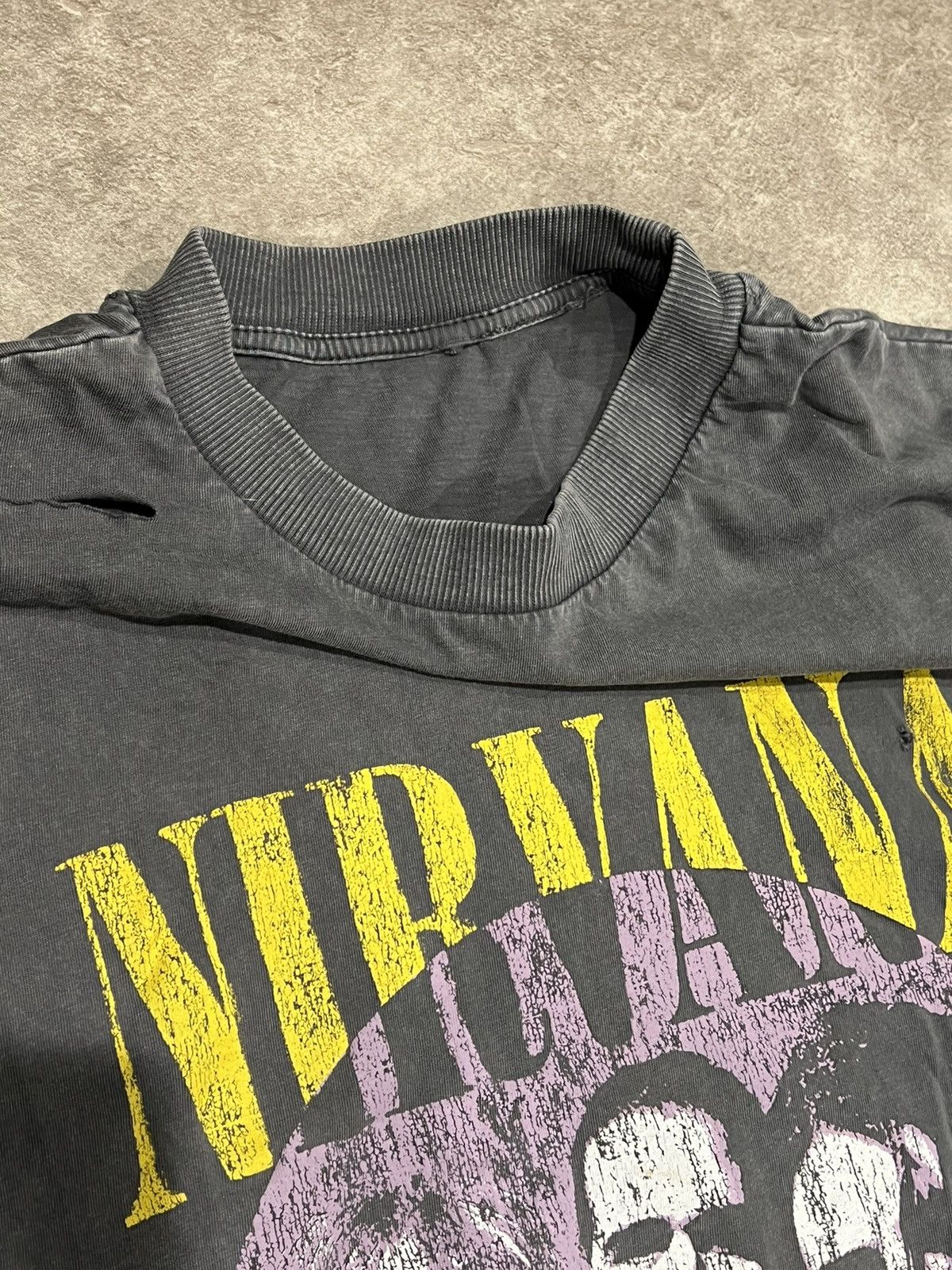Vintage Thrashed Distressed Nirvana Band Tee Size US M / EU 48-50 / 2 - 6 Thumbnail
