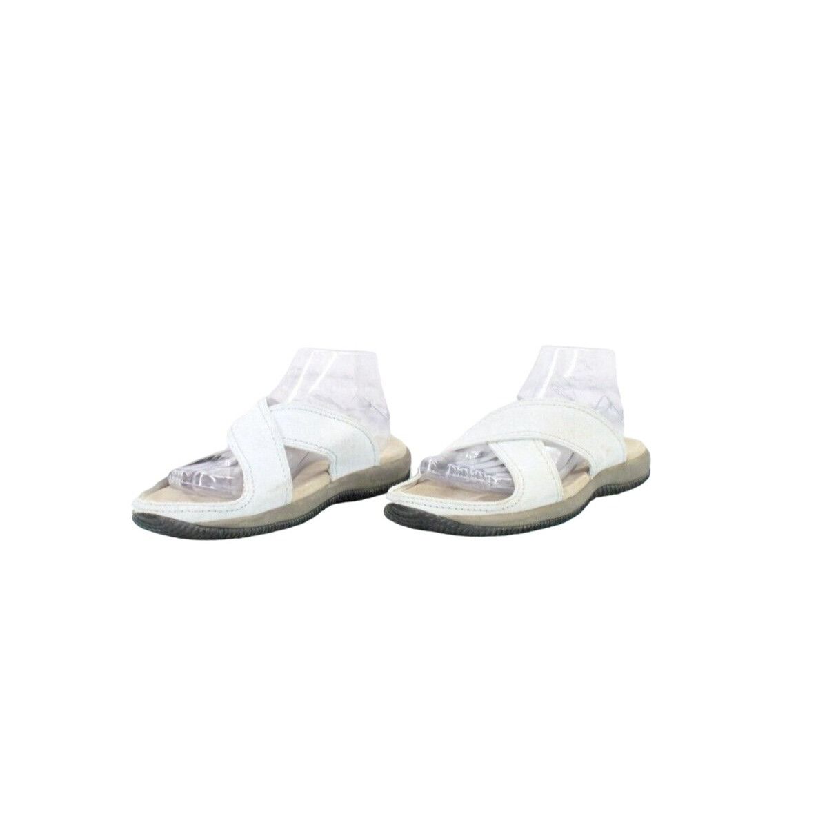 L.L. Bean LL Bean Women's Suede Criss Cross Slide Sandals Size US 8 / IT 38 - 2 Thumbnail