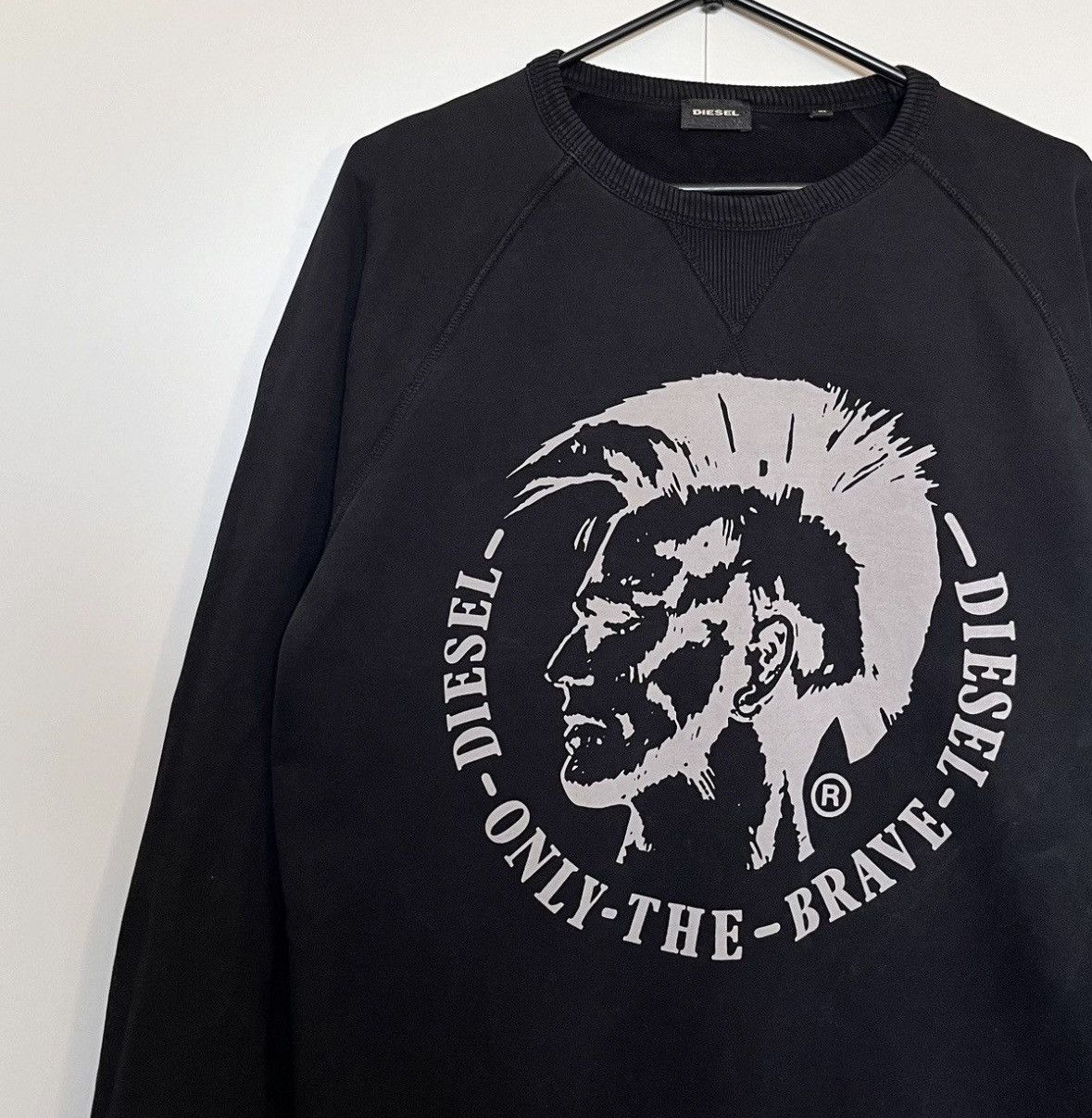 Diesel × Vintage Vintage y2k Diesel Big Logo Sweatshirt Size US M / EU 48-50 / 2 - 2 Thumbnail