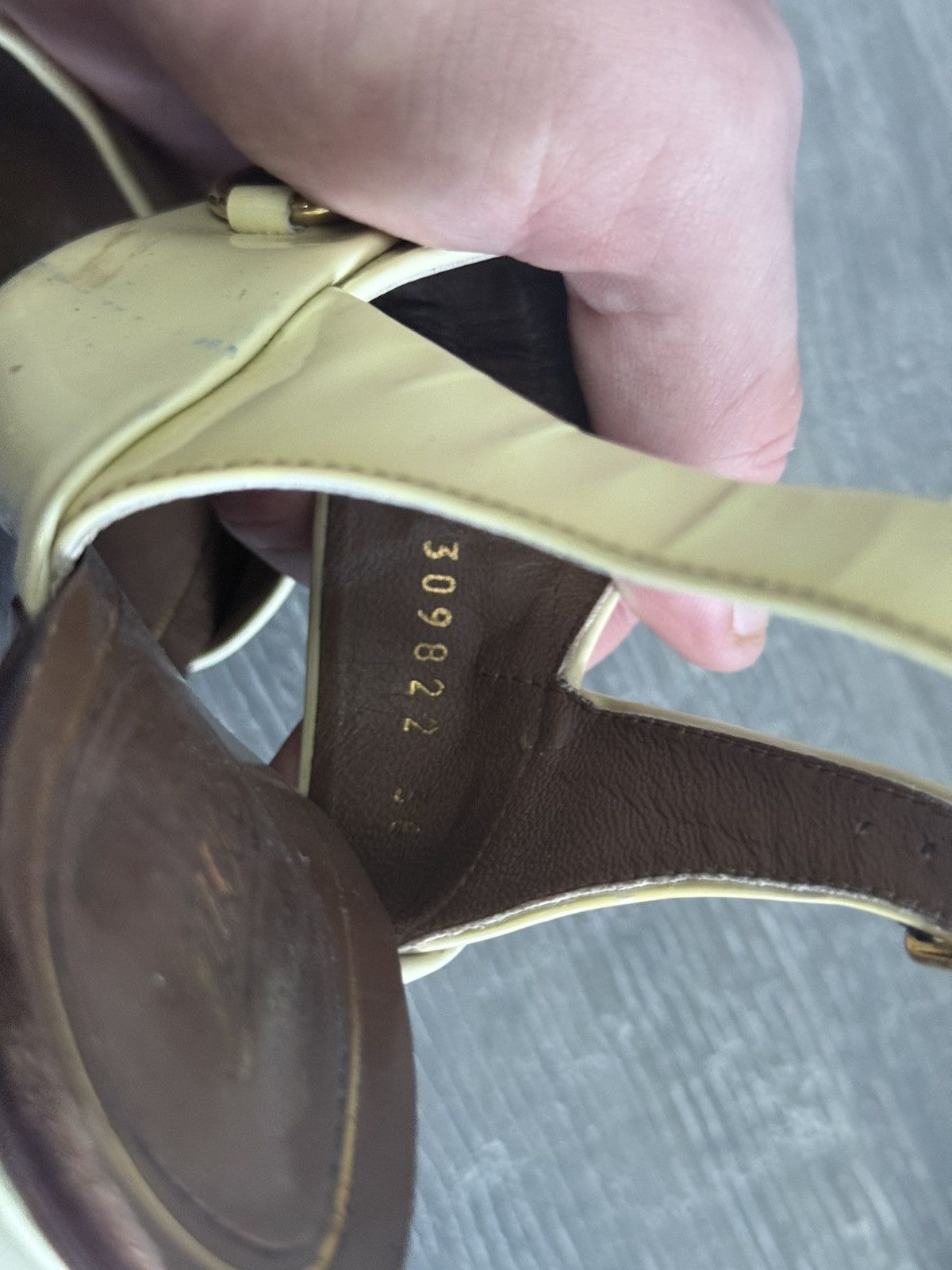 Gucci Vintage Gucci Leather Alyssa Horsebit Ankle Strap Sandals Size US 6 / IT 36 - 8 Thumbnail