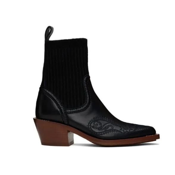 Chloe o1y0825 Ankle Boots in Black Size US 6 / IT 36 - 1 Thumbnail