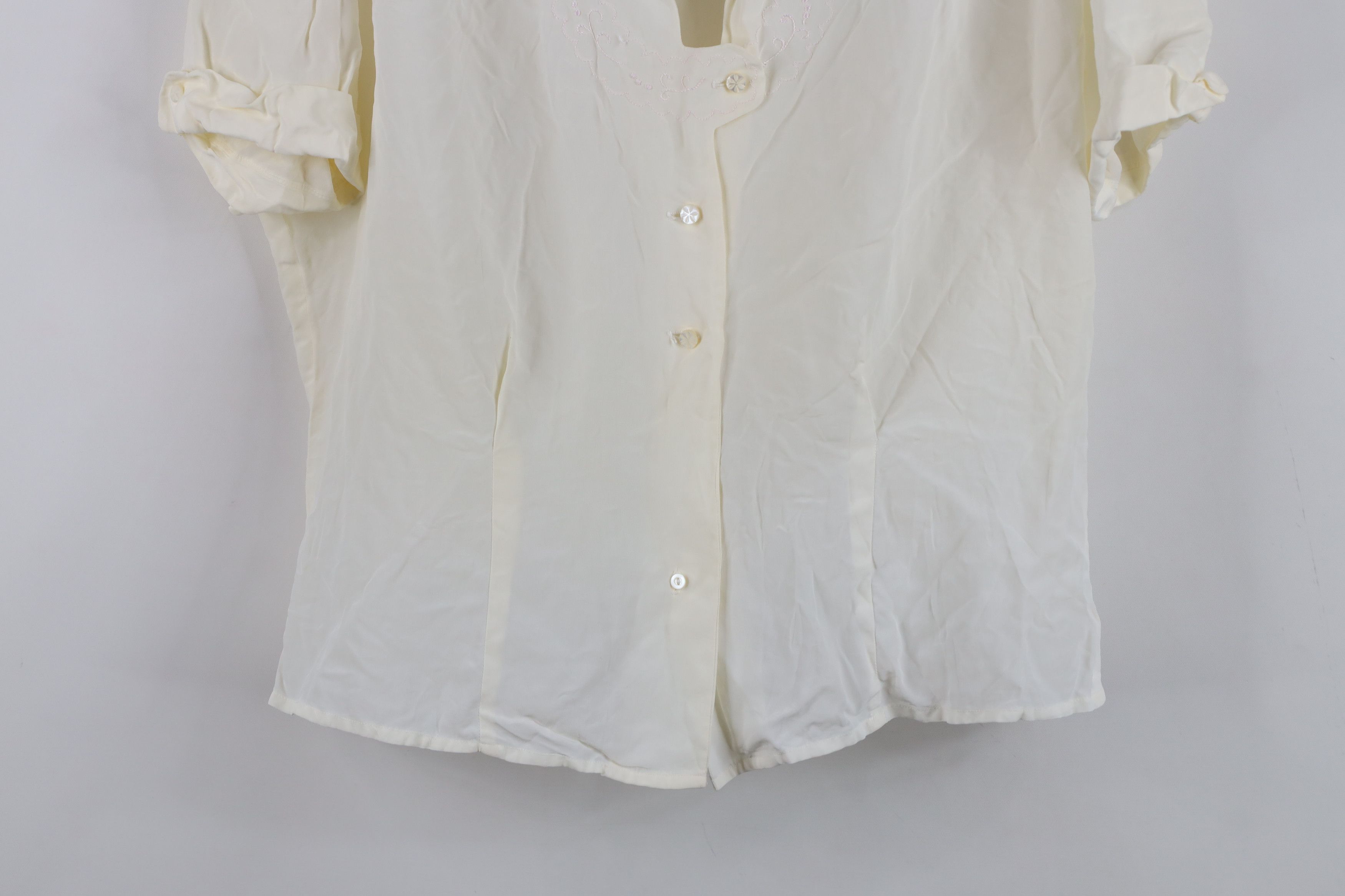 Vintage Vintage 50s Rockabilly Embroidered Button Shirt USA Size XS / US 0-2 / IT 36-38 - 3 Thumbnail
