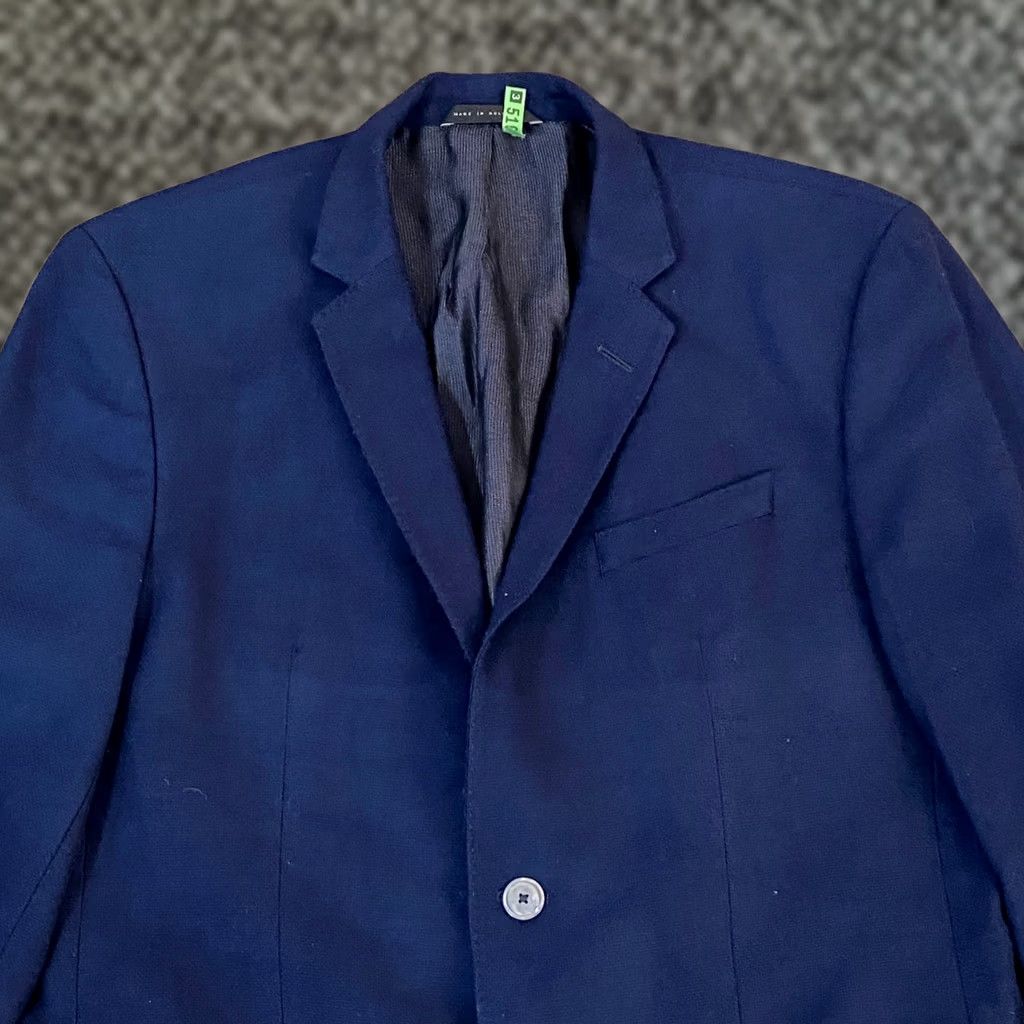 Hugo Boss Hugo Boss Navy Blue 42R Wool 2 Button Blazer Sport Coat Jacket Mens Wool Blazer Business Formal Wedding Size 42R - 1 Thumbnail