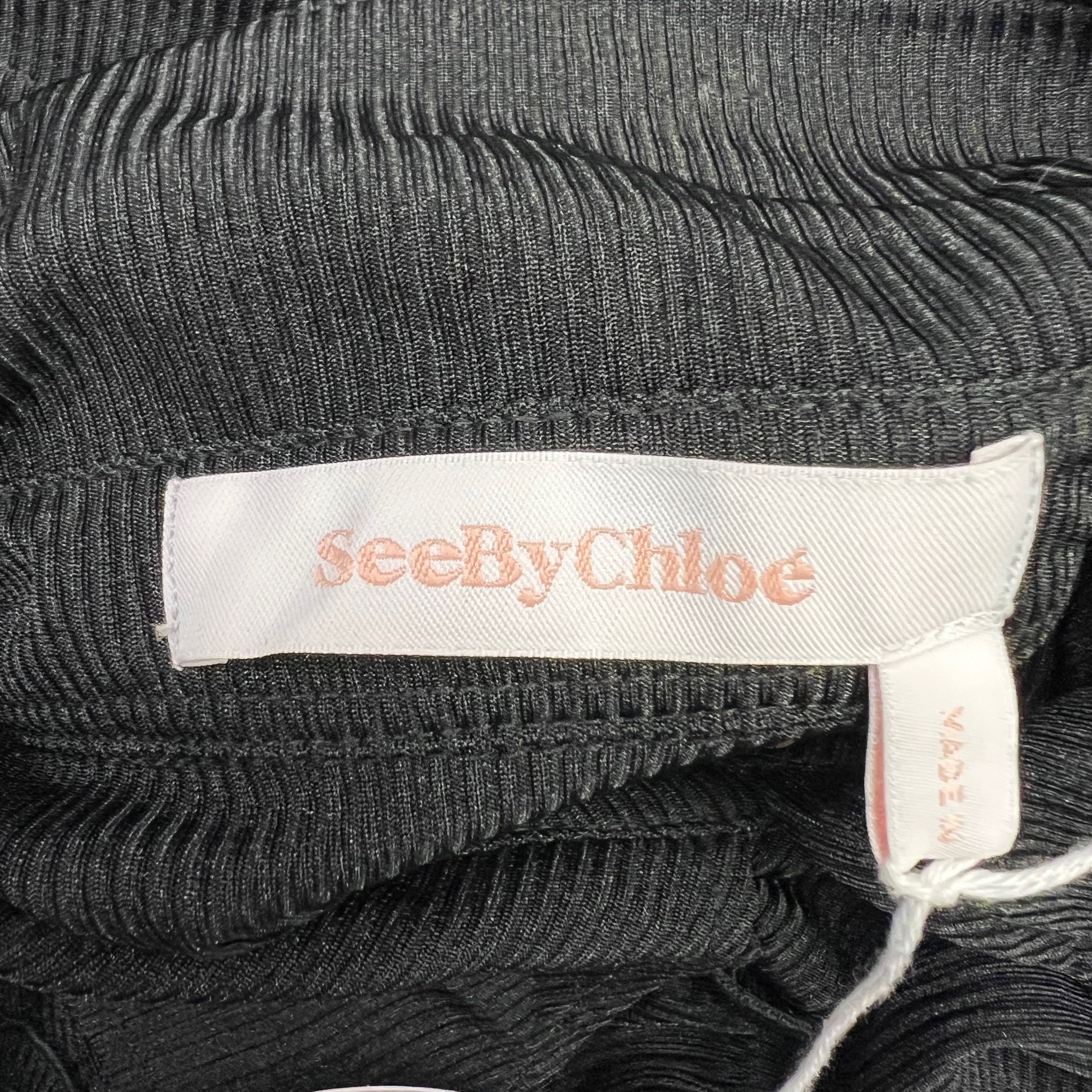 See by Chloe NEW See By Chloe Semi Sheer Ruffle Size L / US 10 / IT 46 - 2 Thumbnail