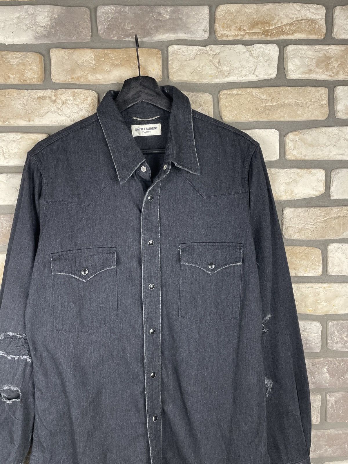 Designer Very rare oversize jeans shirt Saint laurent Paris Size US M / EU 48-50 / 2 - 3 Thumbnail