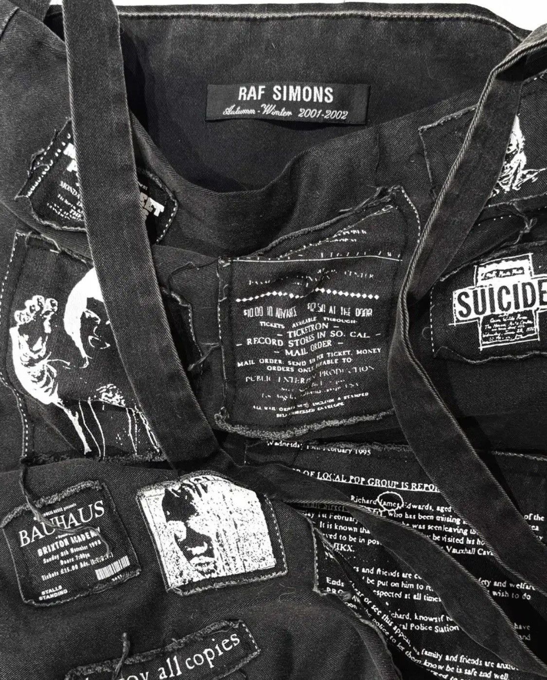 Raf Simons Raf Simons Riot Riot Riot Tote Bag Size ONE SIZE - 3 Thumbnail